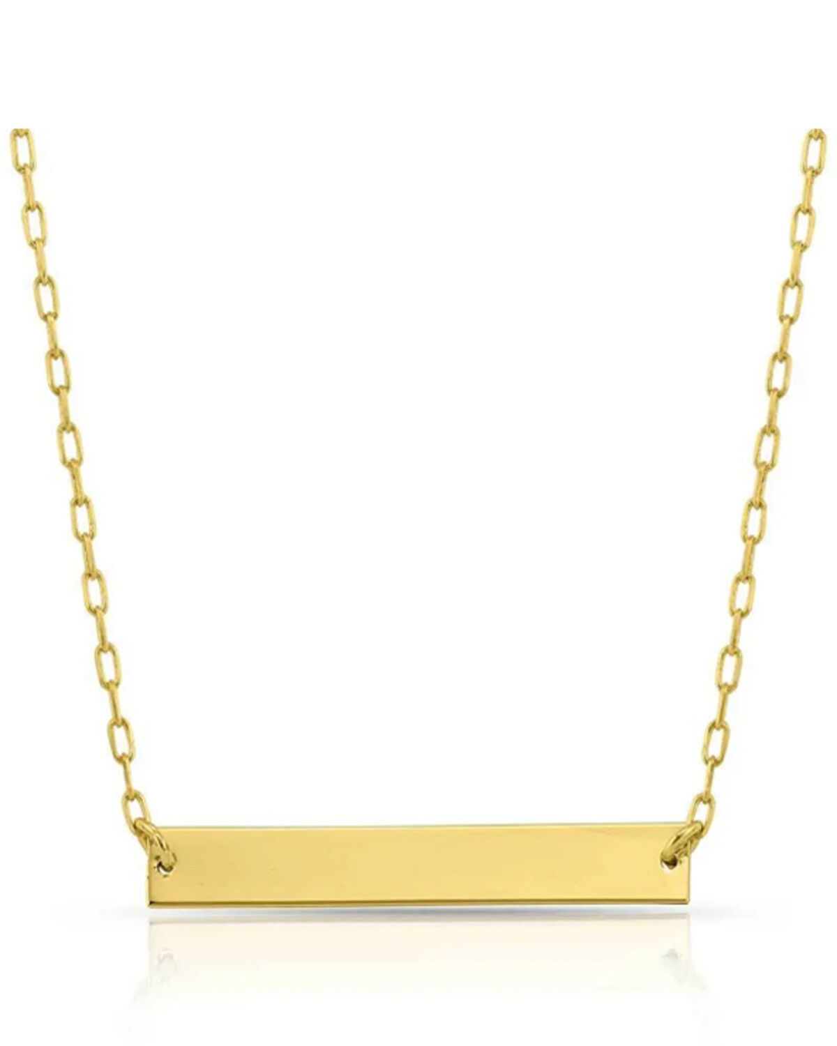 Montana Silversmiths Women's Gold Faith Is Greater Than Fear Necklace