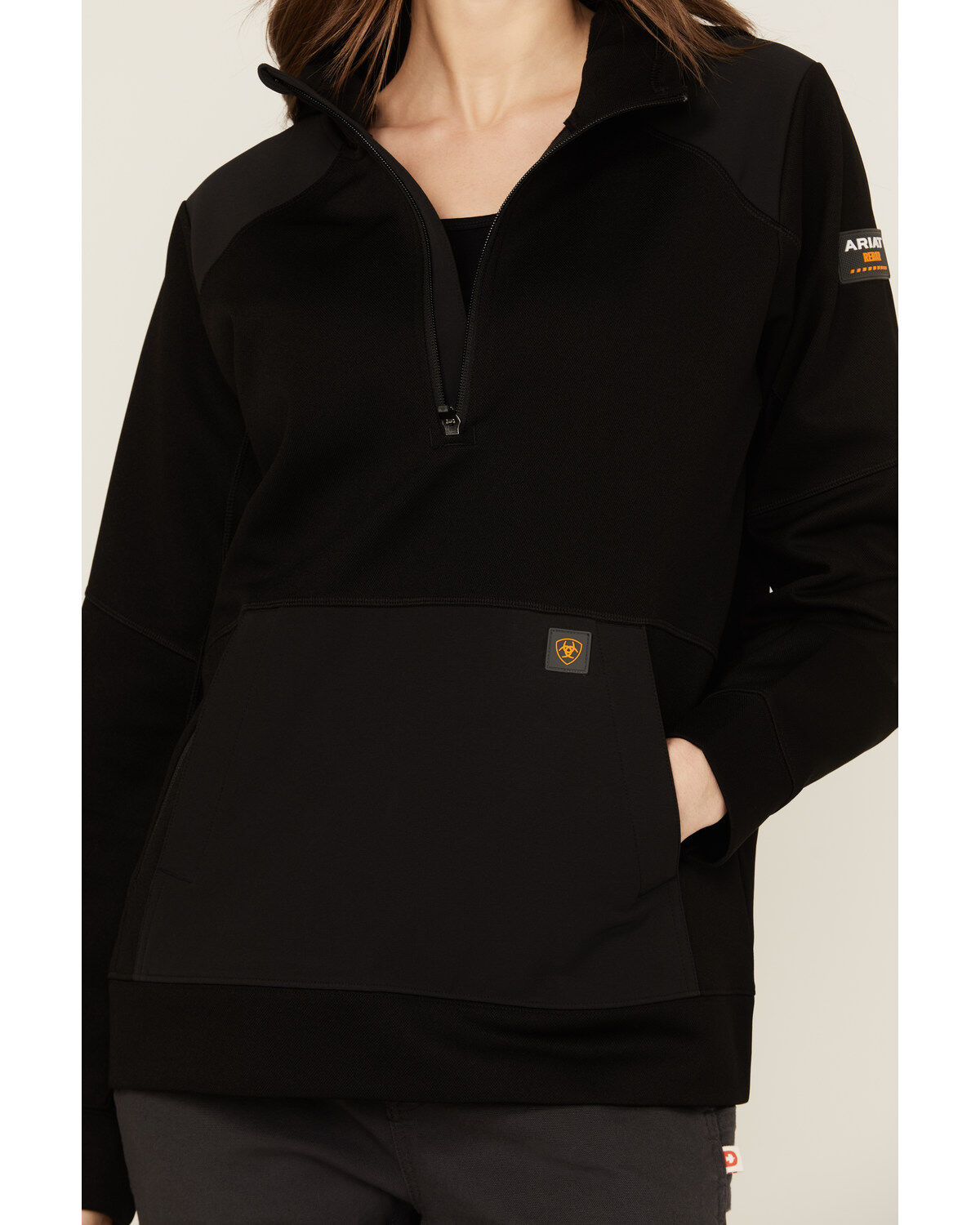 Ariat Women's Rebar WorkTek Reinforced 1/2 Zip Hooded Pullover