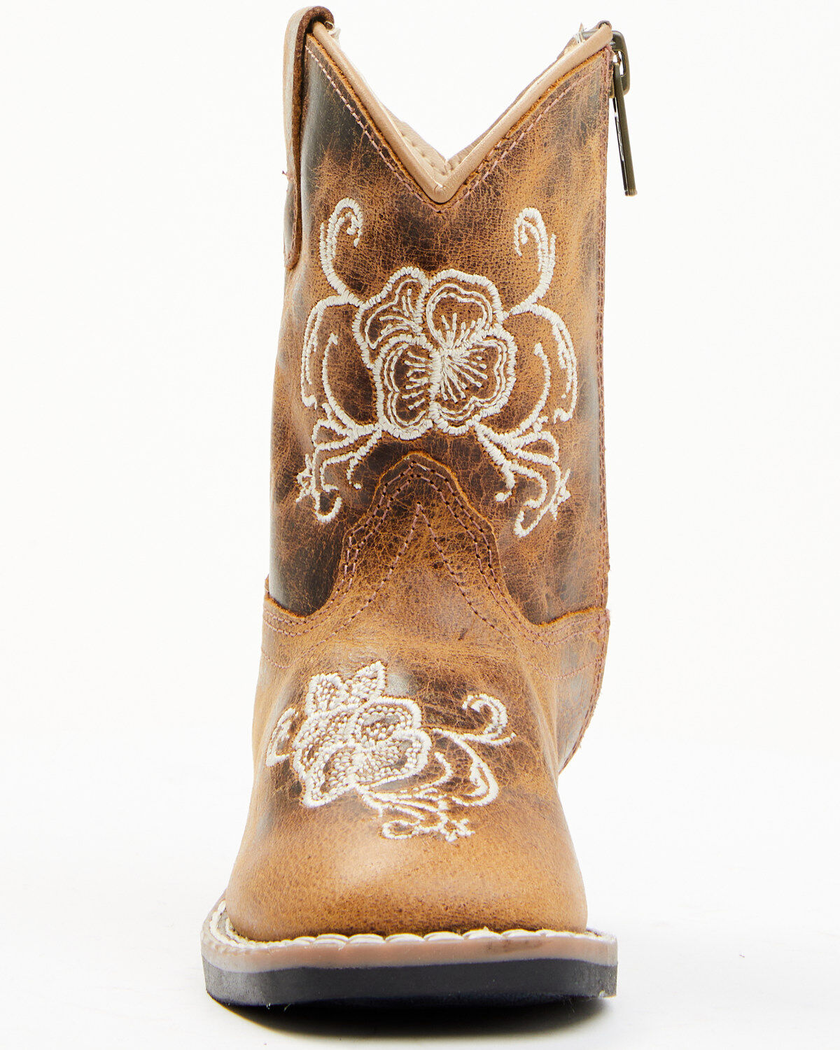 Shyanne Little Girls' Little Bitty Lasy Western Boots - Broad Square Toe