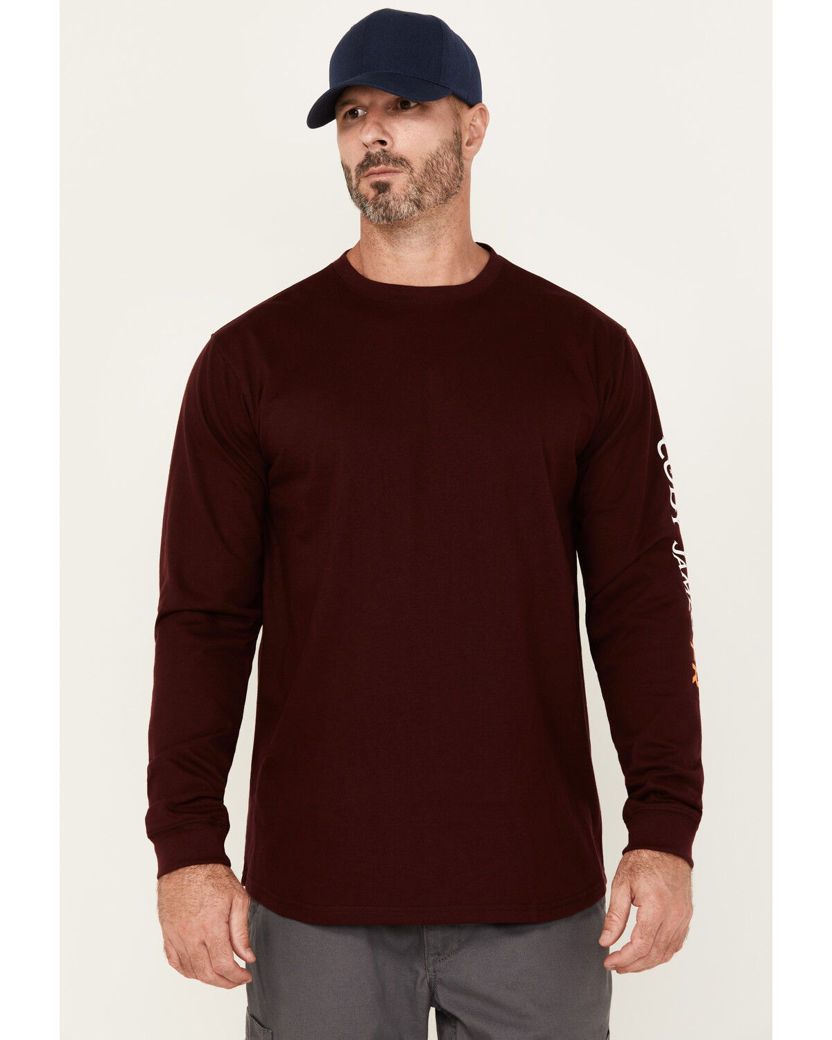 Cody James Men's FR Logo Long Sleeve Graphic Work T-Shirt
