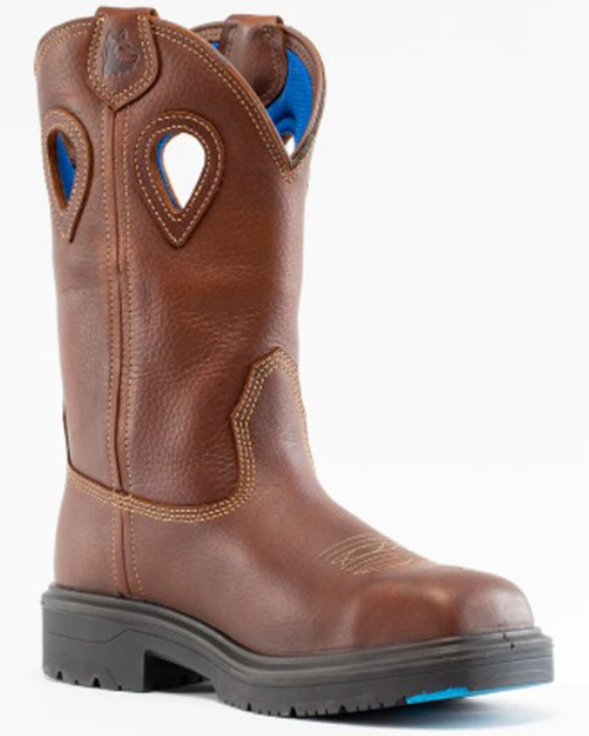 Steel Blue Men's Blue Heeler Waterproof Western Work Boots - Steel Toe