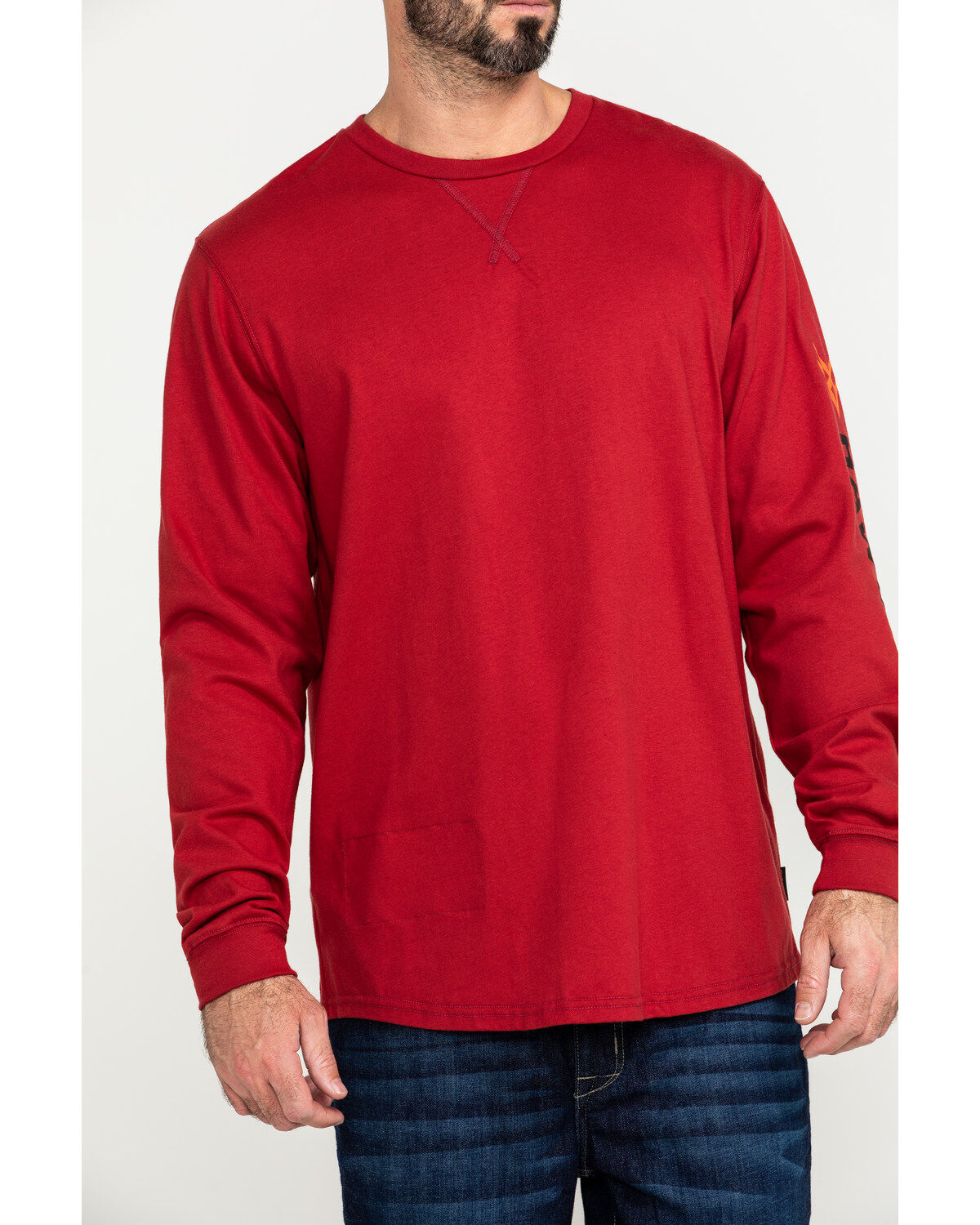 Hawx Men's FR Logo Long Sleeve Work T-Shirt - Tall