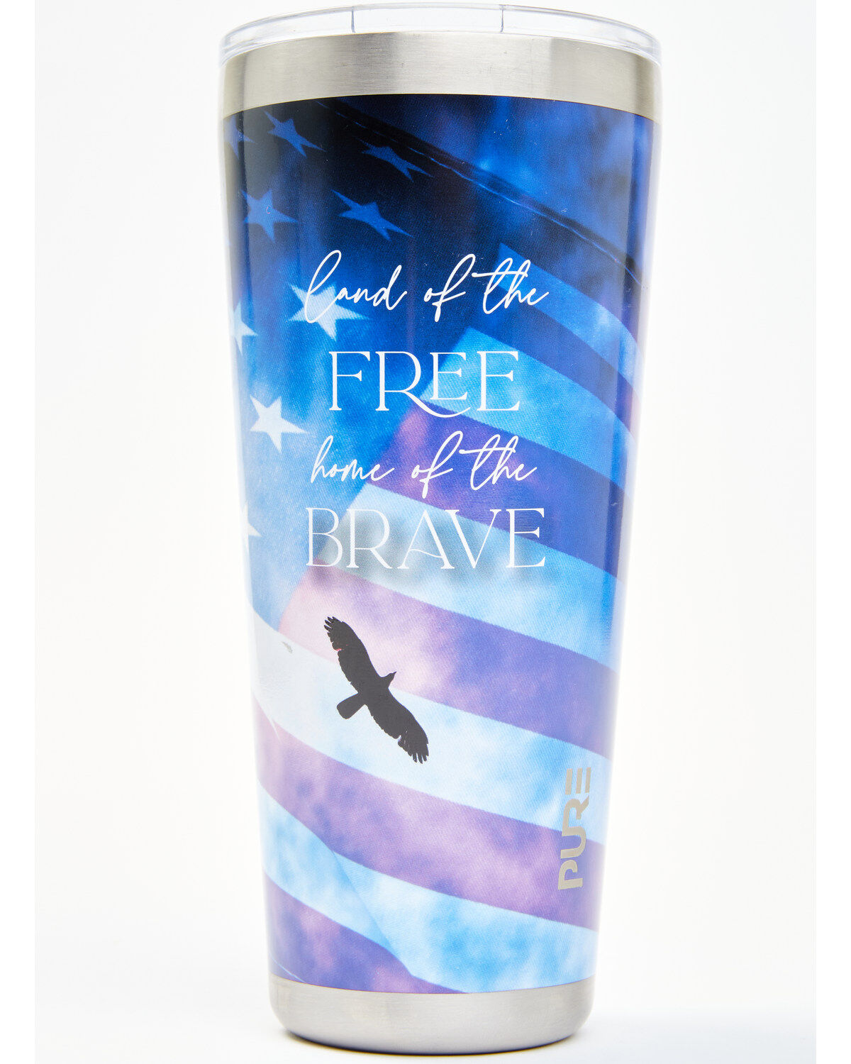 New Creations 32oz Land Of The Free Home Of The Brave Tumbler Bottle
