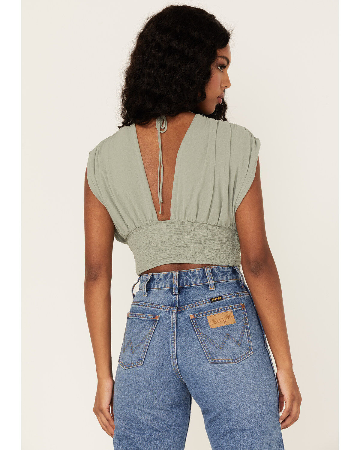 Free People Women's Aria Ruched Corset Crop Top