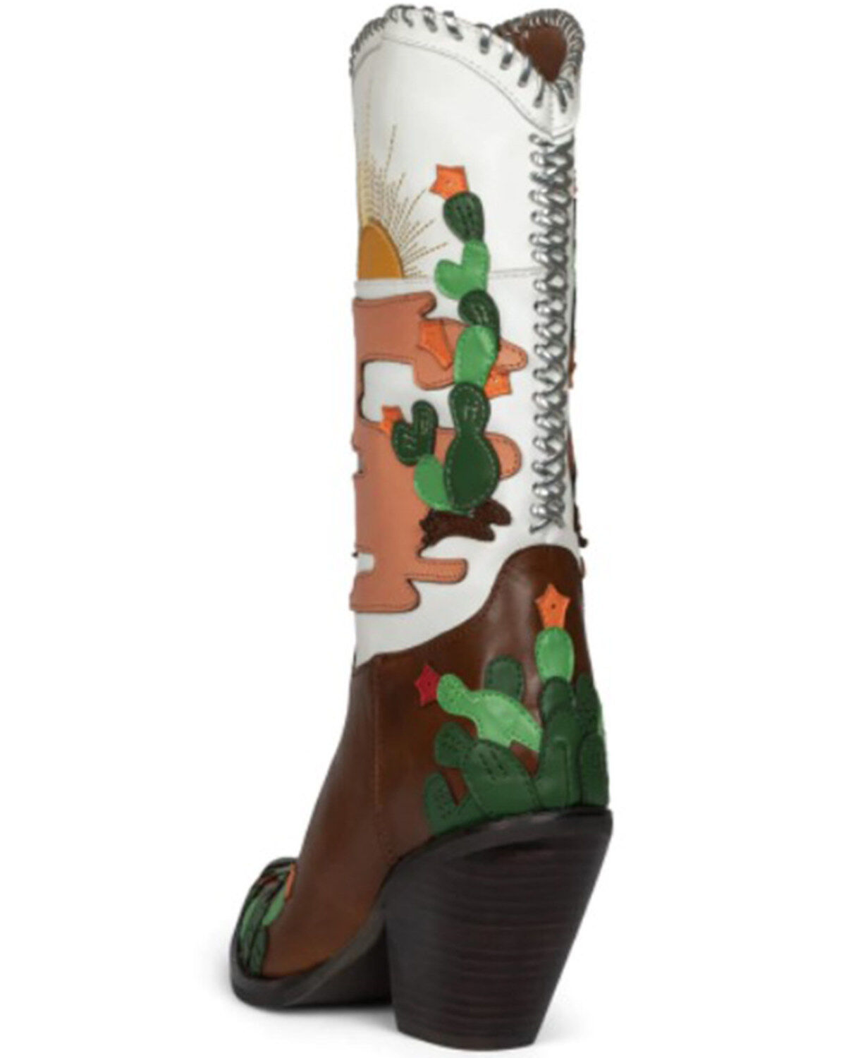 Jeffrey Campbell Women's Desierto Desertscape Inlay Western Boot - Snip Toe