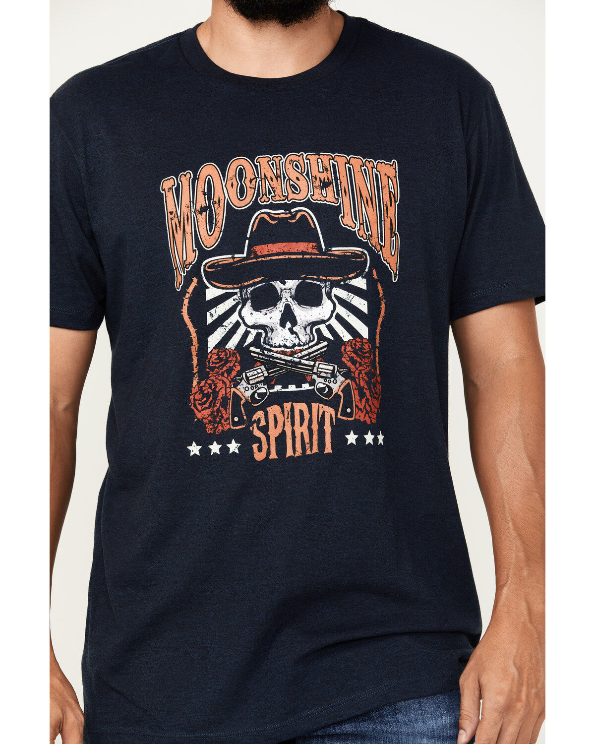 Moonshine Spirit Men's Guns and Roses Short Sleeve Graphic T-Shirt
