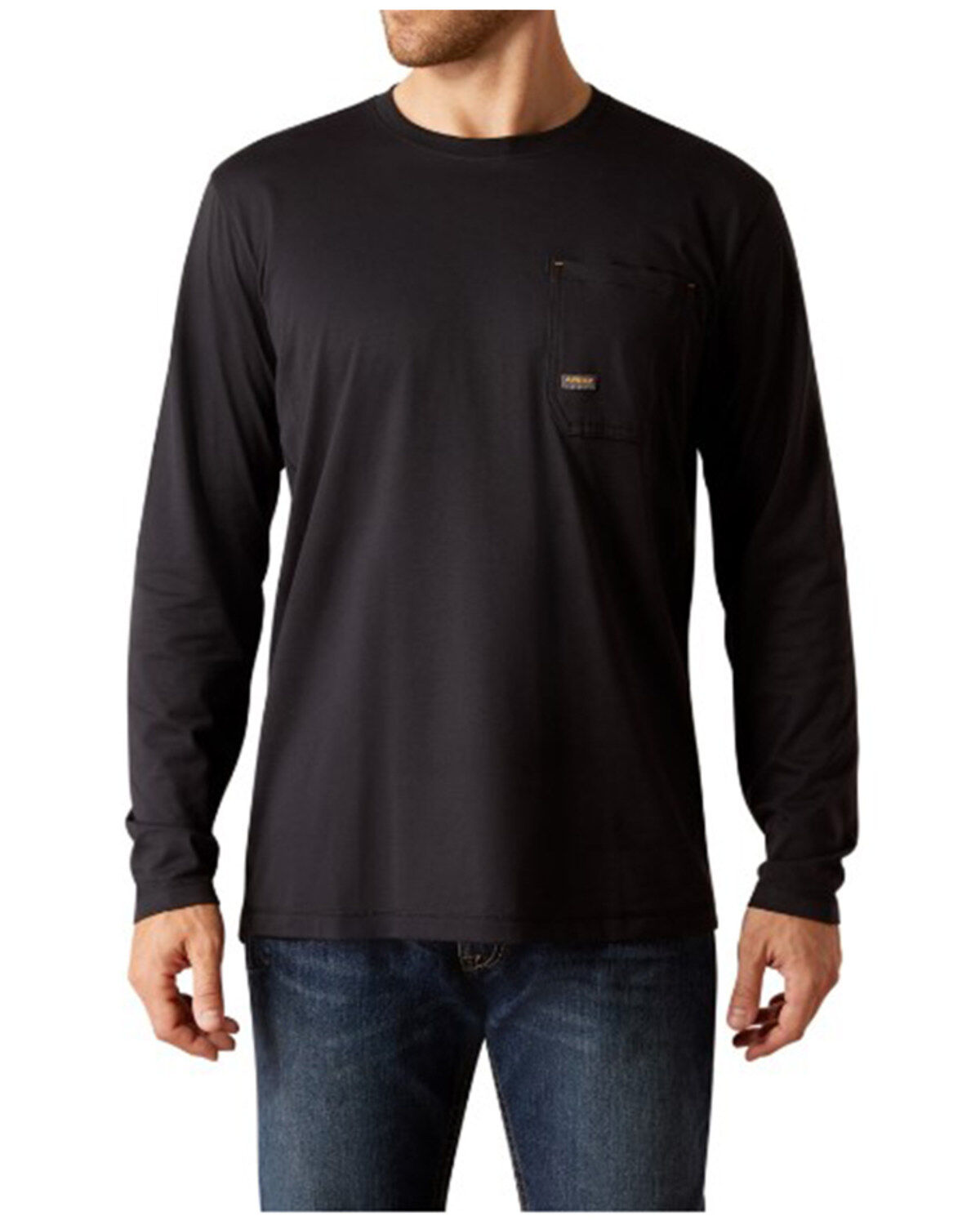 Ariat Men's Rebar Workman Chrome Skull Long Sleeve T-Shirt