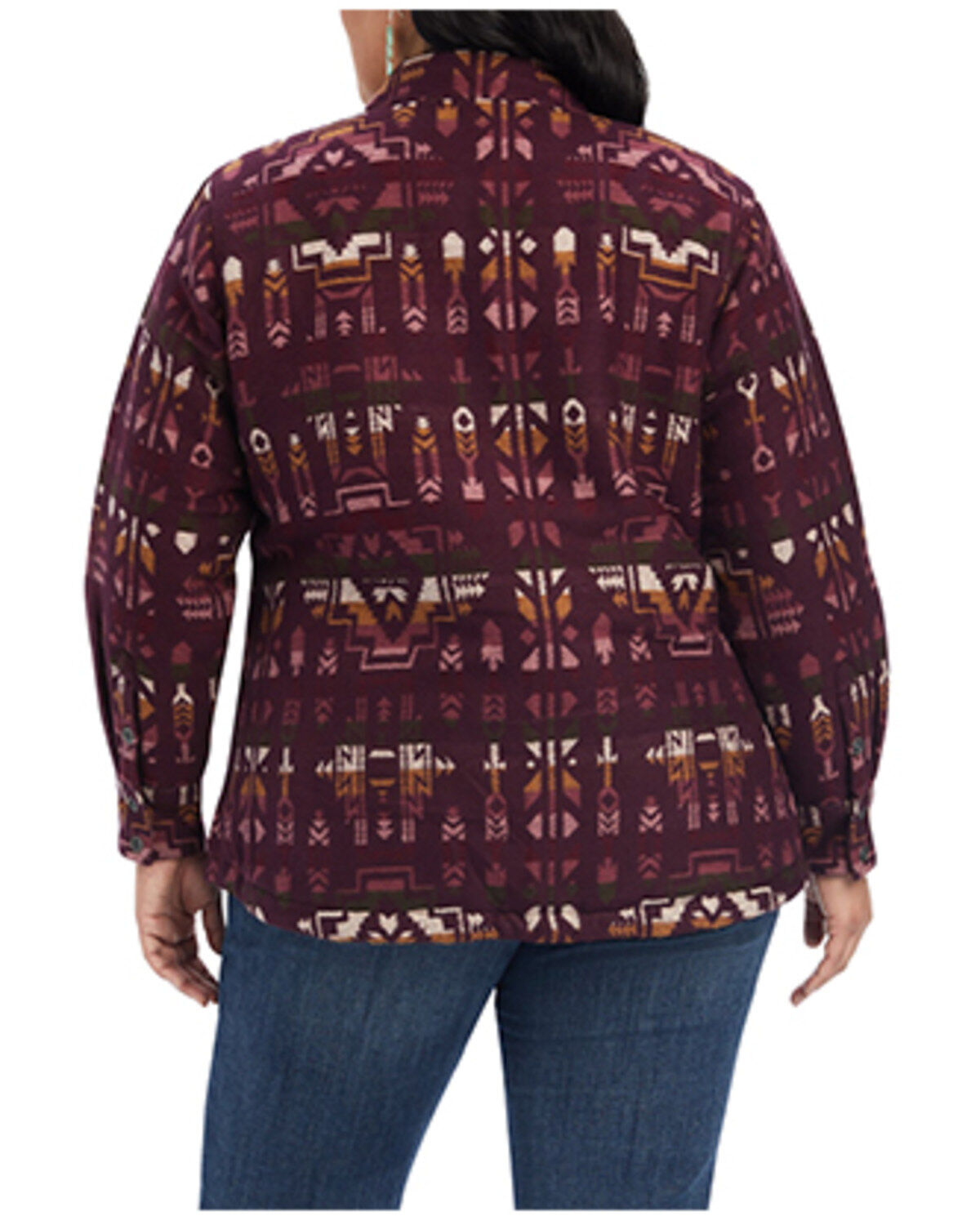 Ariat Women's R.E.A.L Southwestern Print Shacket - Plus Size