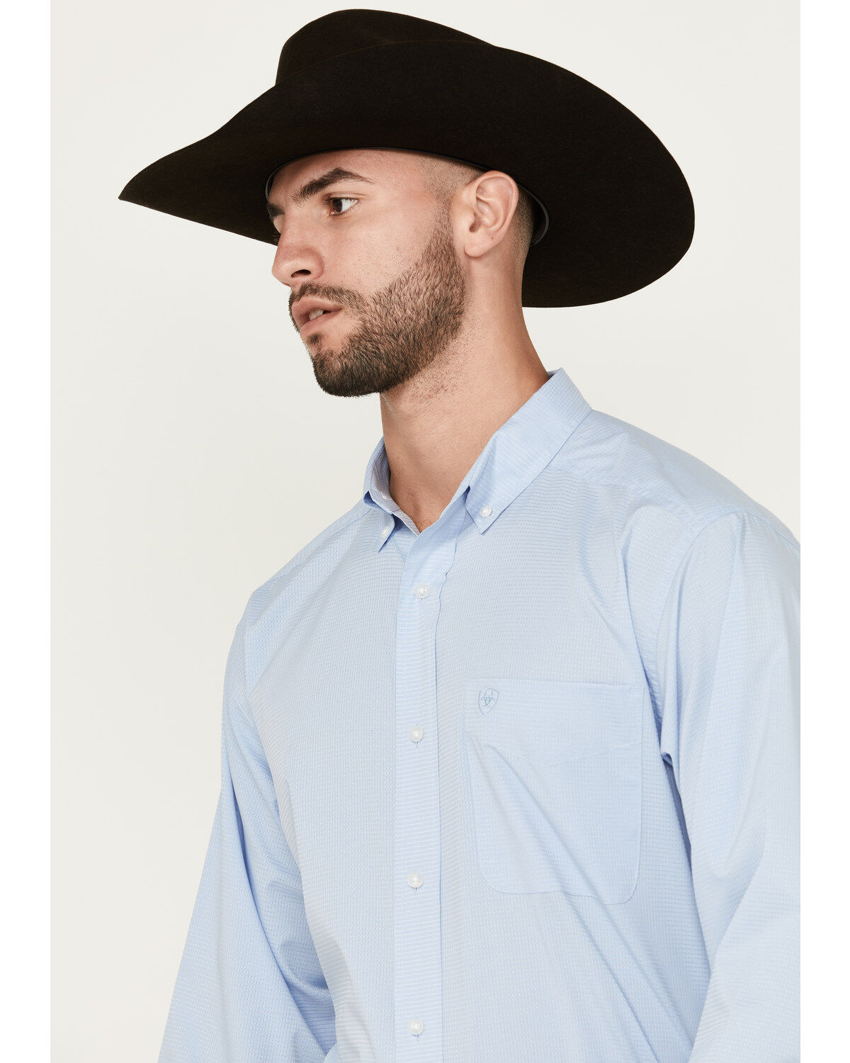 Ariat Men's 360 Airflow Solid Long Sleeve Button-Down Western Shirt - Tall