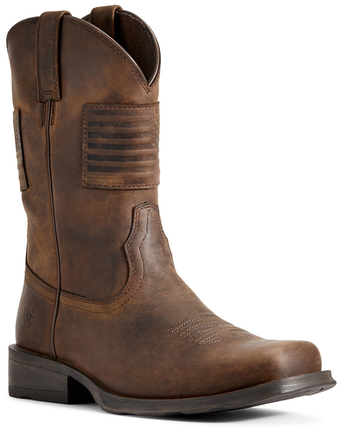 Ariat Men’s Rambler Patriot Distressed Western Performance Boots �?Square Toe
