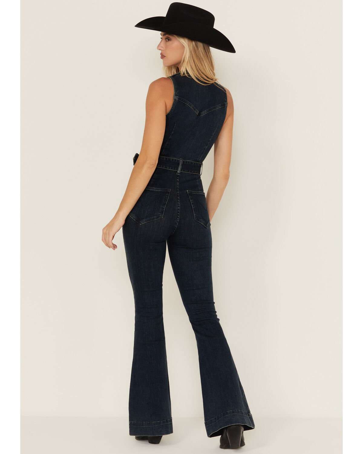 Show Me Your Mumu Women's Jacksonville Dark Wash Denim Jumpsuit