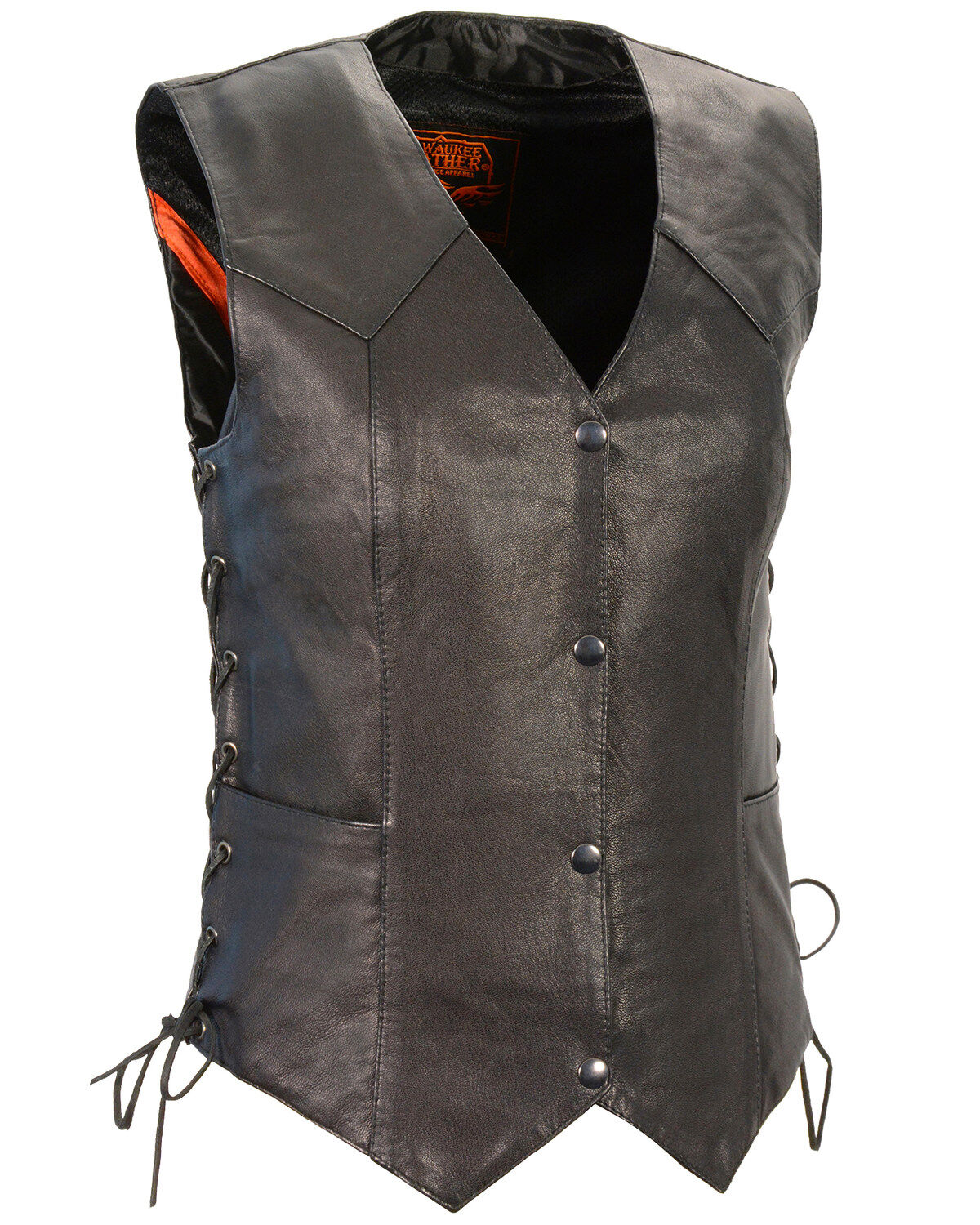 Milwaukee Leather Women's Lightweight Side Lace Concealed Carry Vest