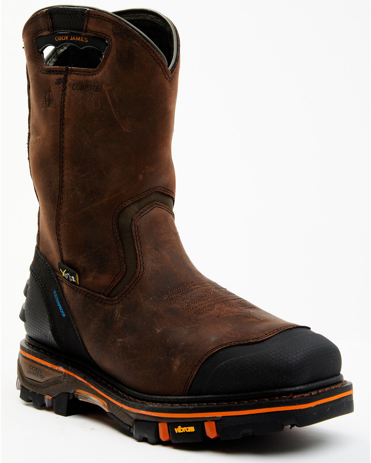 Cody James Men's Waterproof Met Guard Western Work Boots - Composite Toe