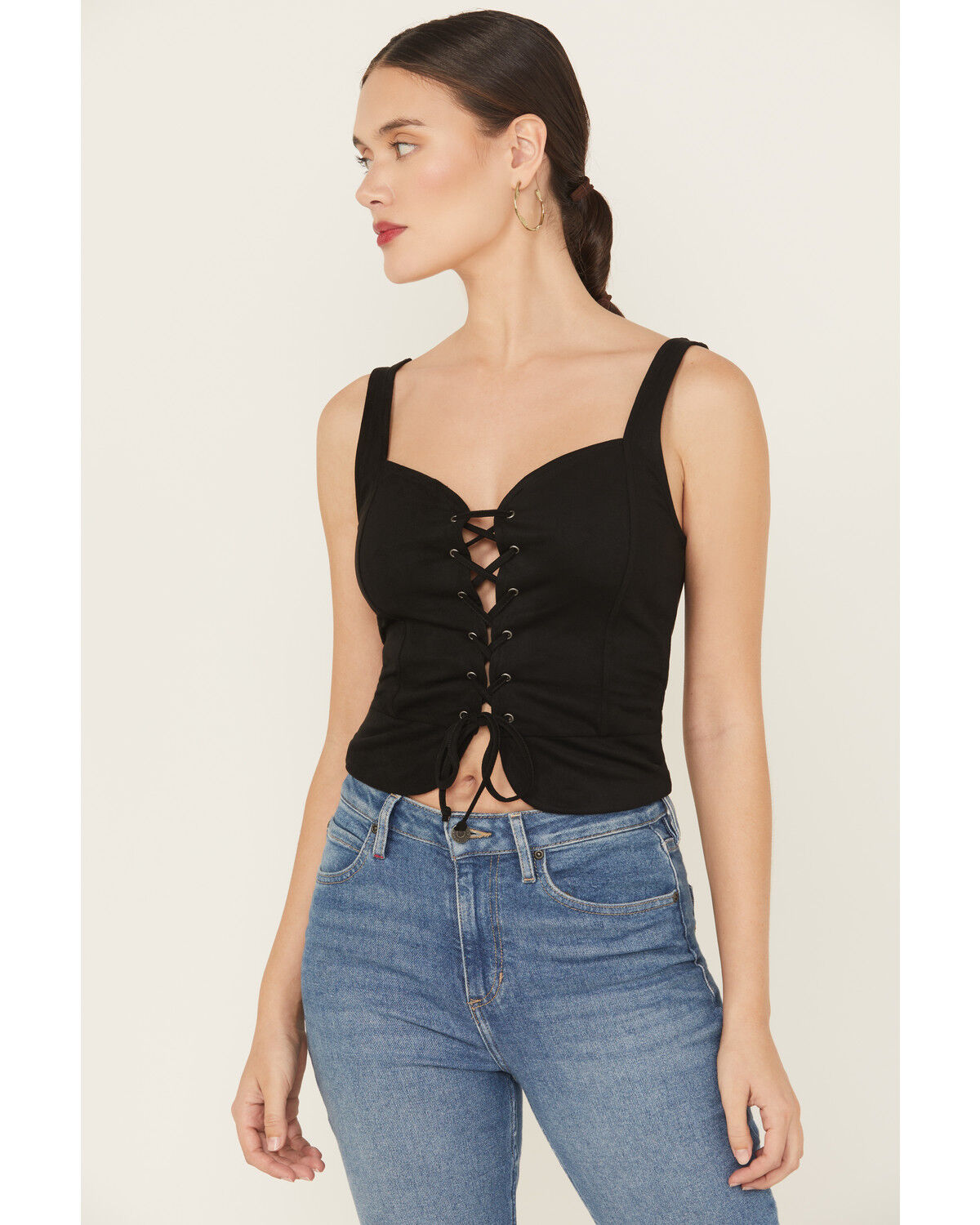 Idyllwind Women's Eastland Faux Suede Lace-Up Corset