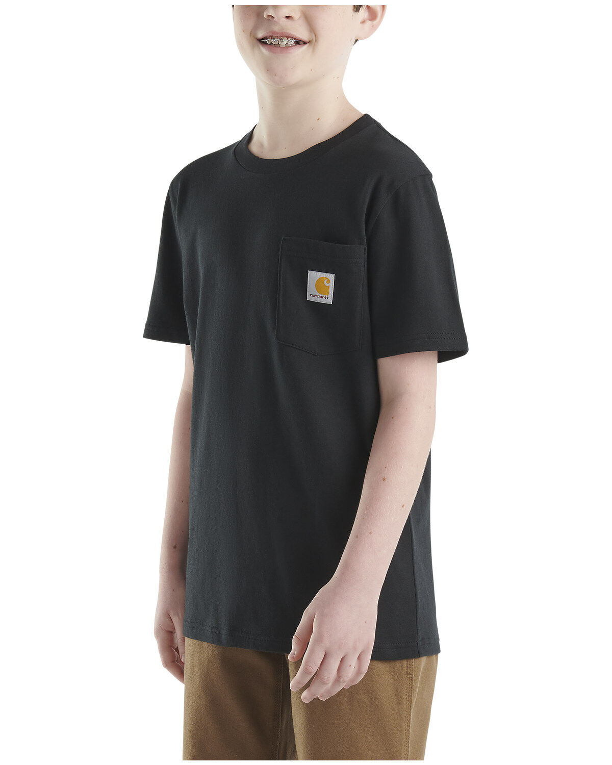 Carhartt Little Boys' Short Sleeve Logo Pocket T-Shirt