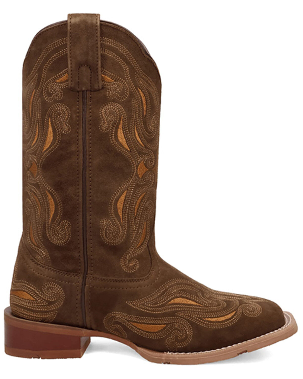 Laredo Women's Millie Suede Western Boots - Broad Square Toe