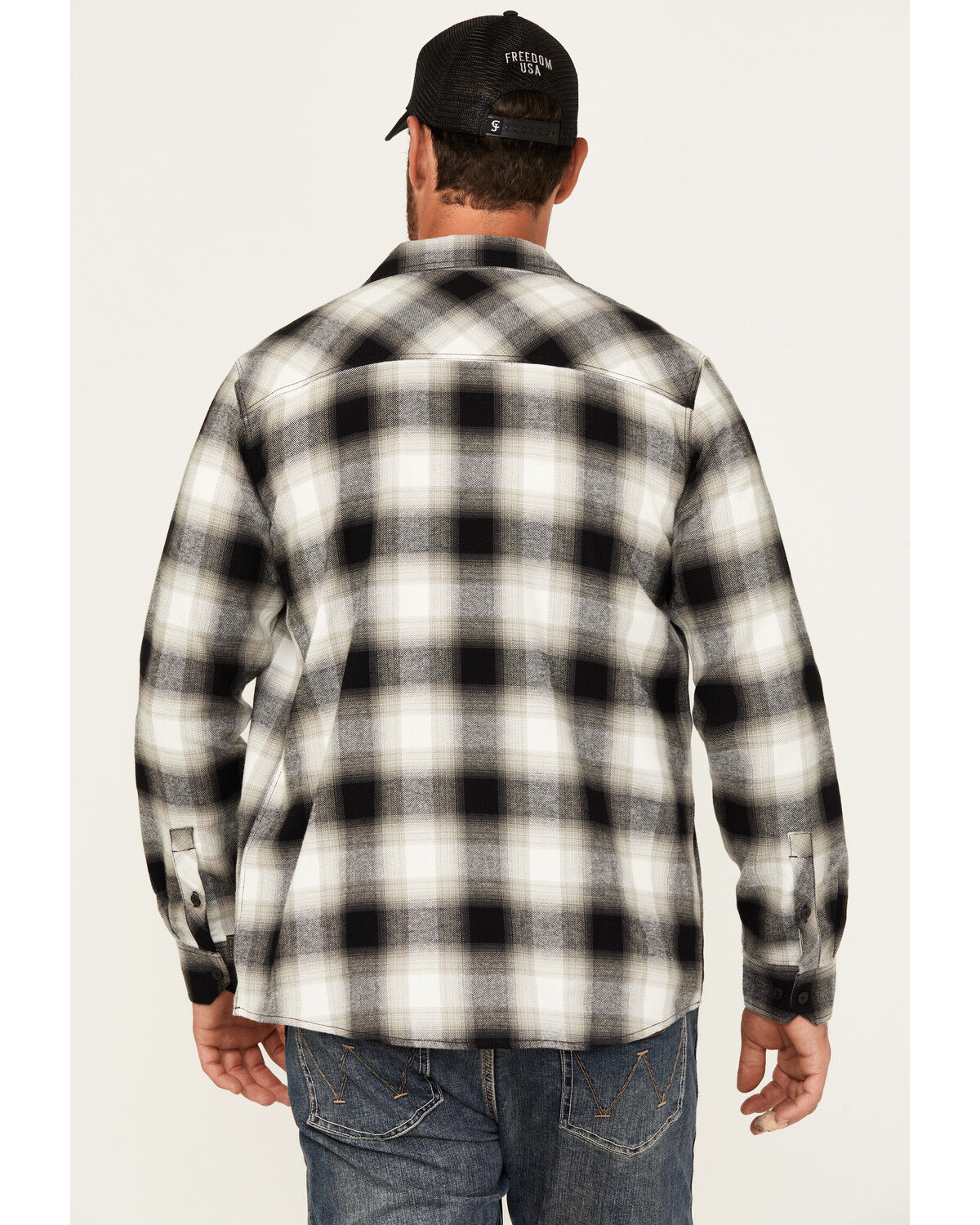 Brothers and Sons Men's Jay Plaid Print Long Sleeve Button-Down Western Shirt