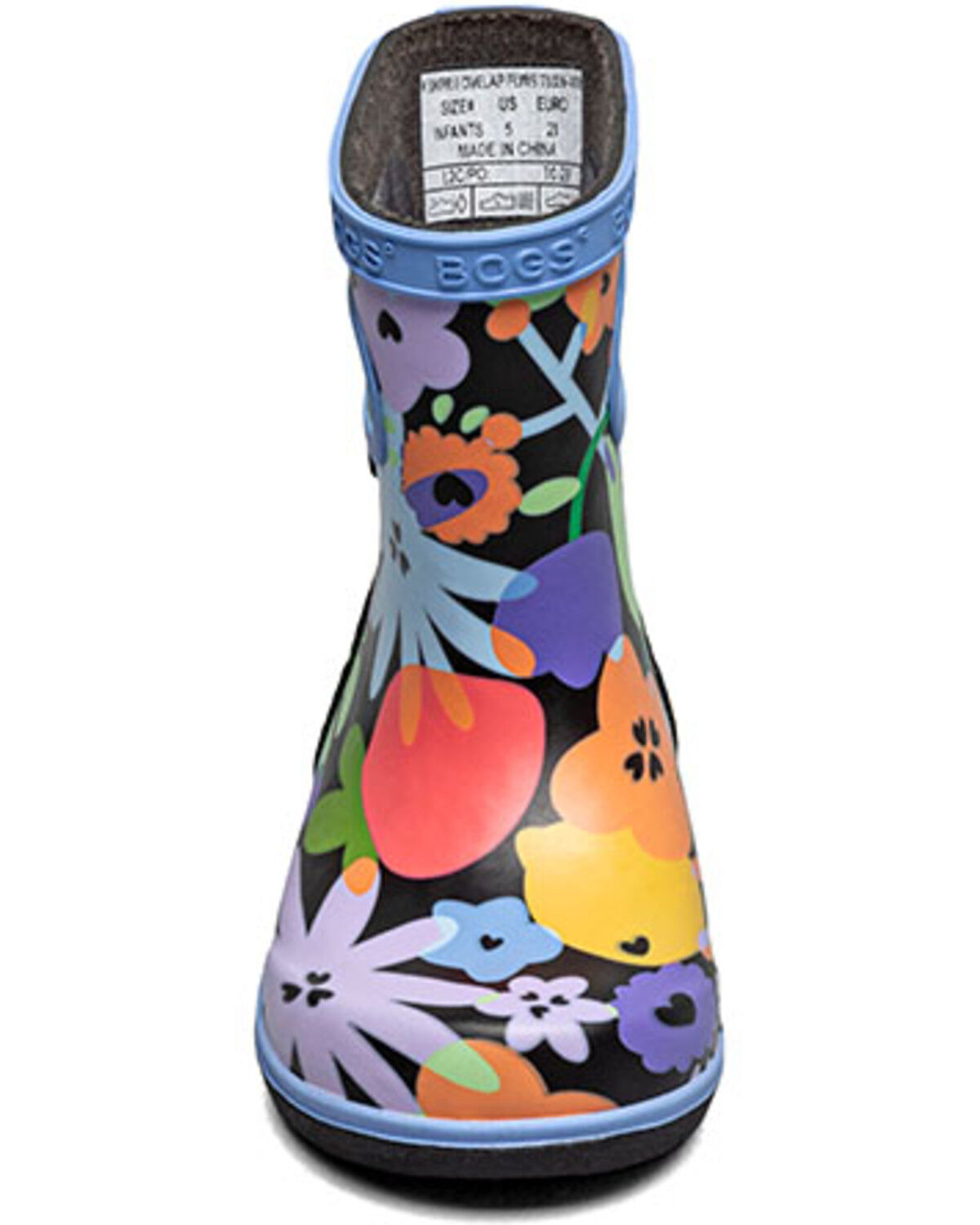 Bogs Toddler Girls' Skipper II Overlap Flowers Rain Boots