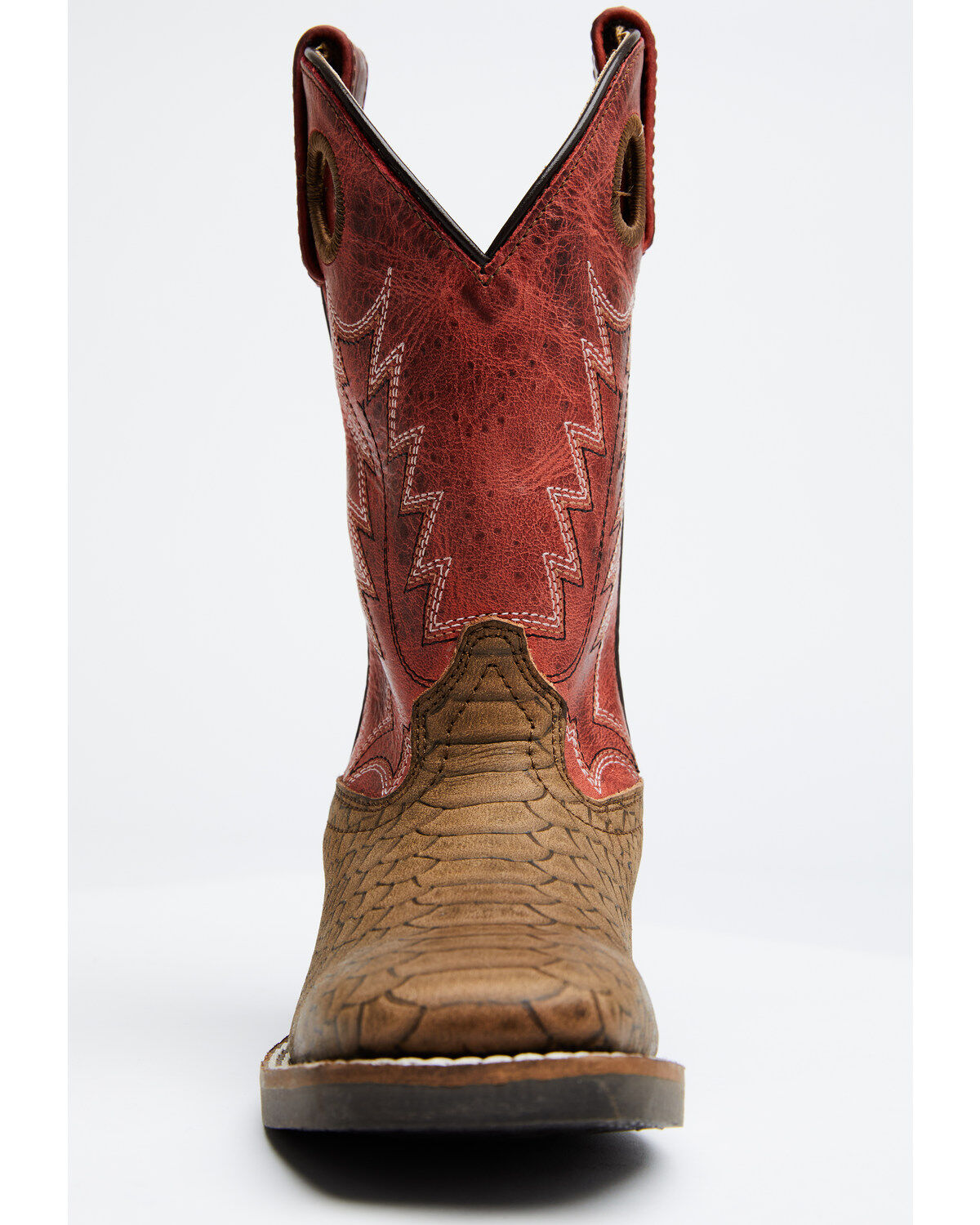 Cody James Boys' Reptile Print Western Boots - Broad Square Toe