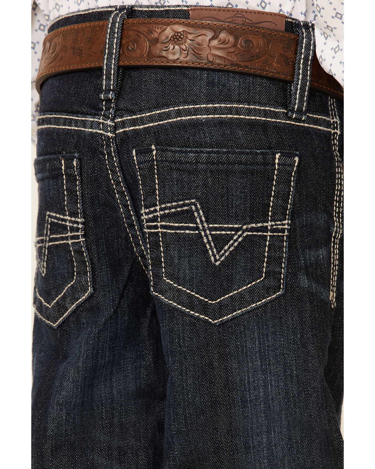 Cody James Little Boys' Night Hawk Medium Wash Mid Rise Stretch Relaxed Bootcut Jeans