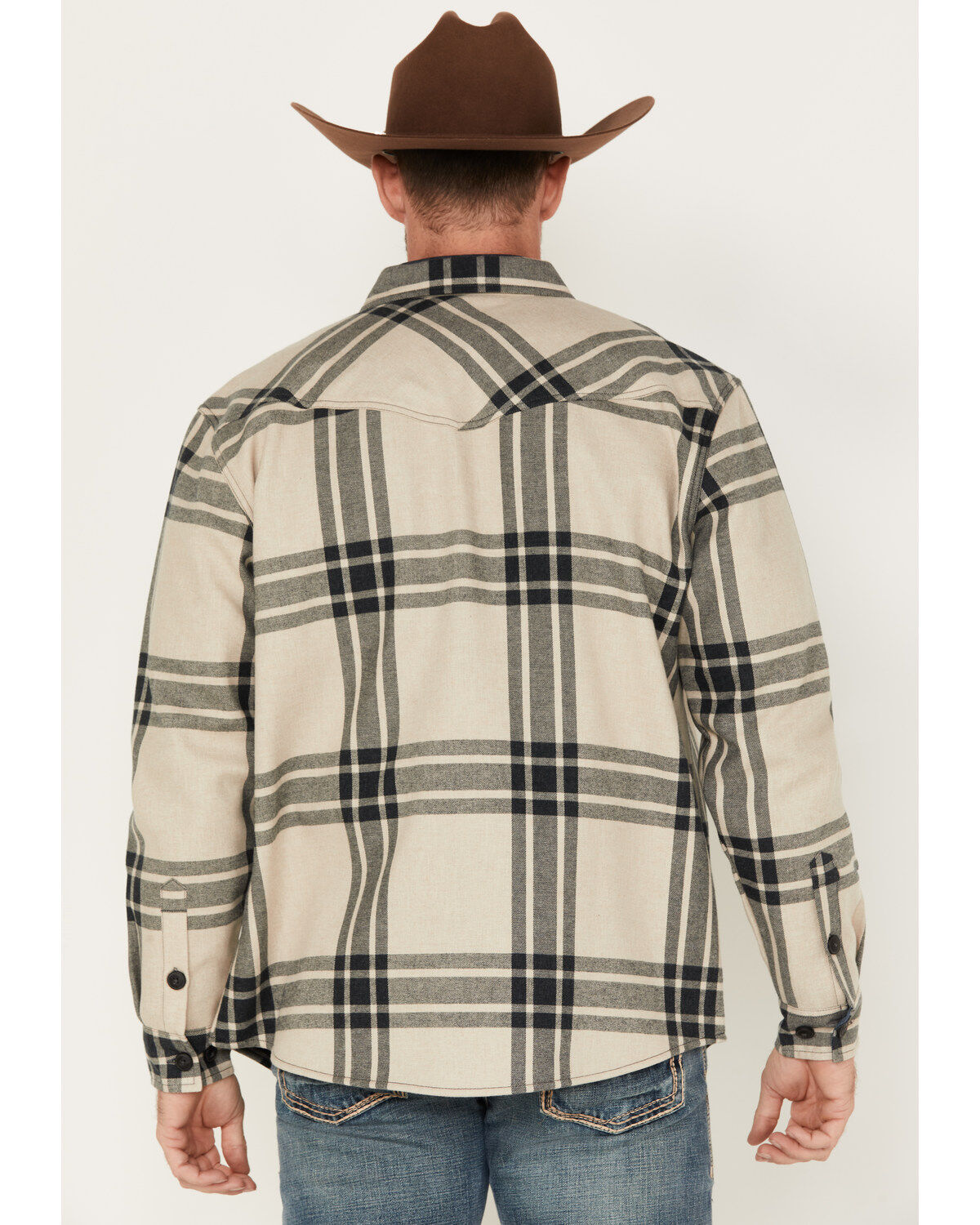 Cody James Men's Tavern Large Plaid Bonded Long Sleeve Button Down Flannel Jacket