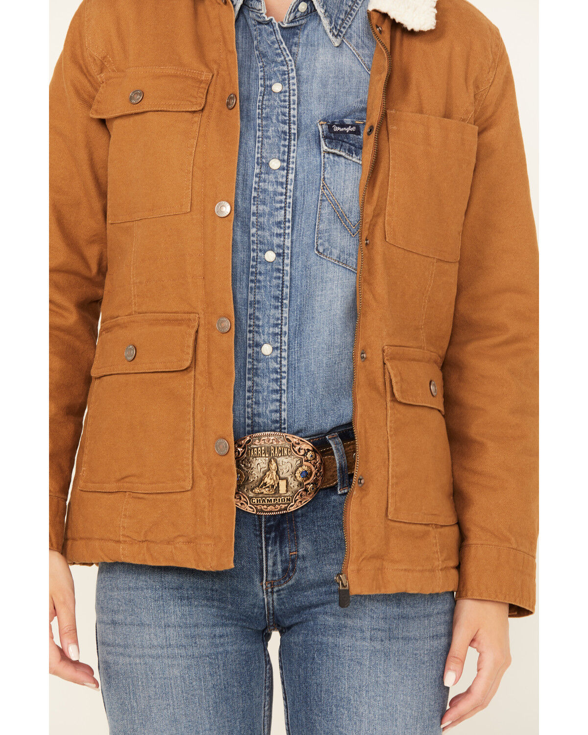 Shyanne Women's Sherpa Lined Canvas Barn Jacket