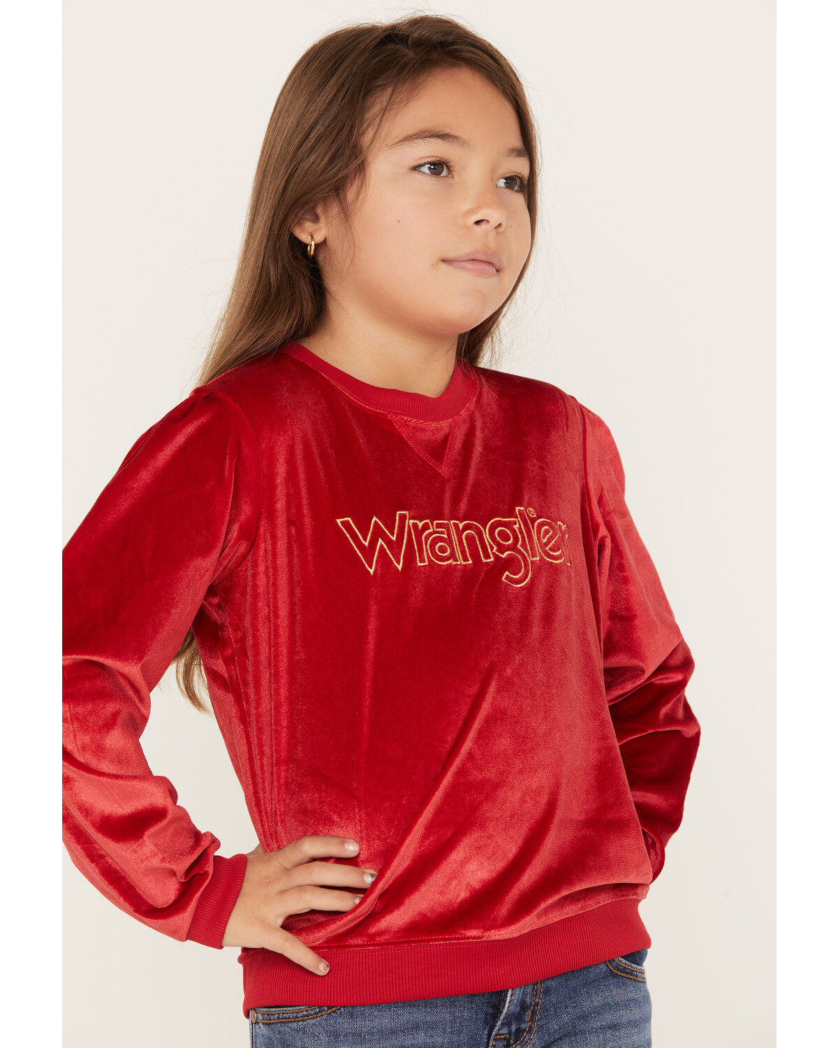 Wrangler Girls' Logo Graphic Sweatshirt