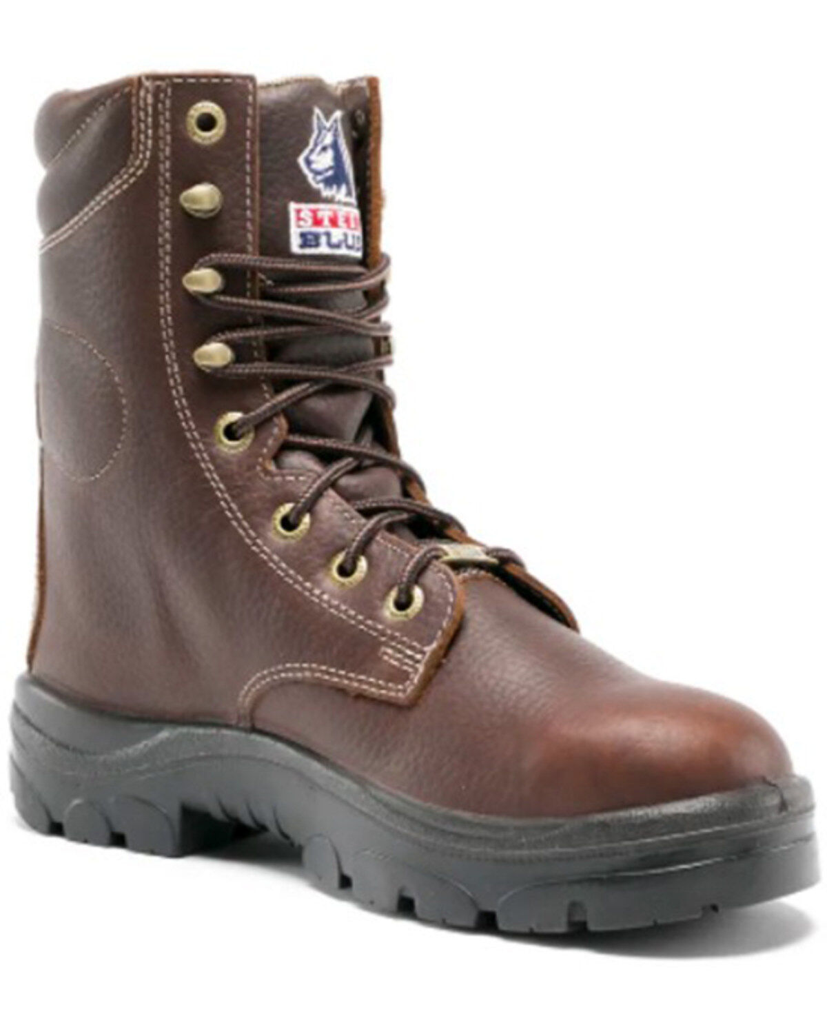 Steel Blue Men's Portland 8" Waterproof Western Work Boots - Steel Toe