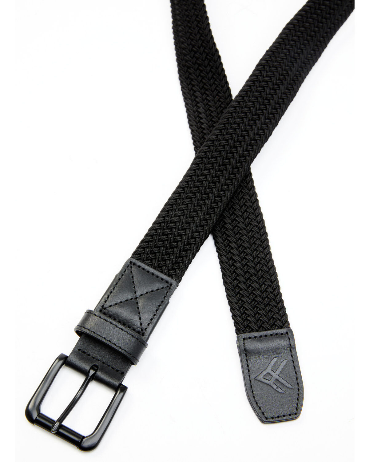 Hawx Men's Braided Leather Detail Work Belt