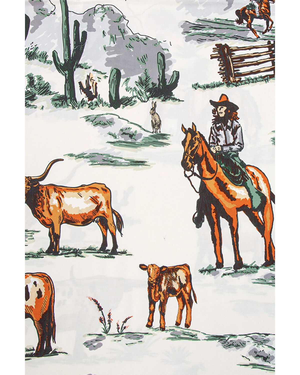 HiEnd Accents 3pc Ranch Life Reversible Bedding Set - Super King