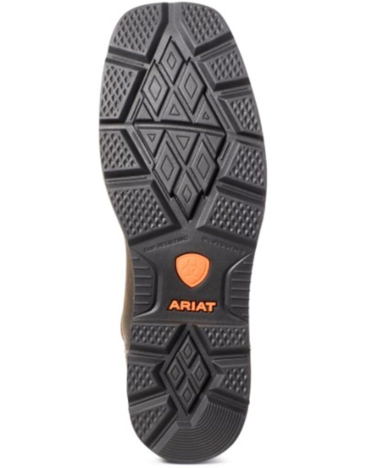 Ariat Men's Brown Groundwork Western Work Boots - Soft Toe