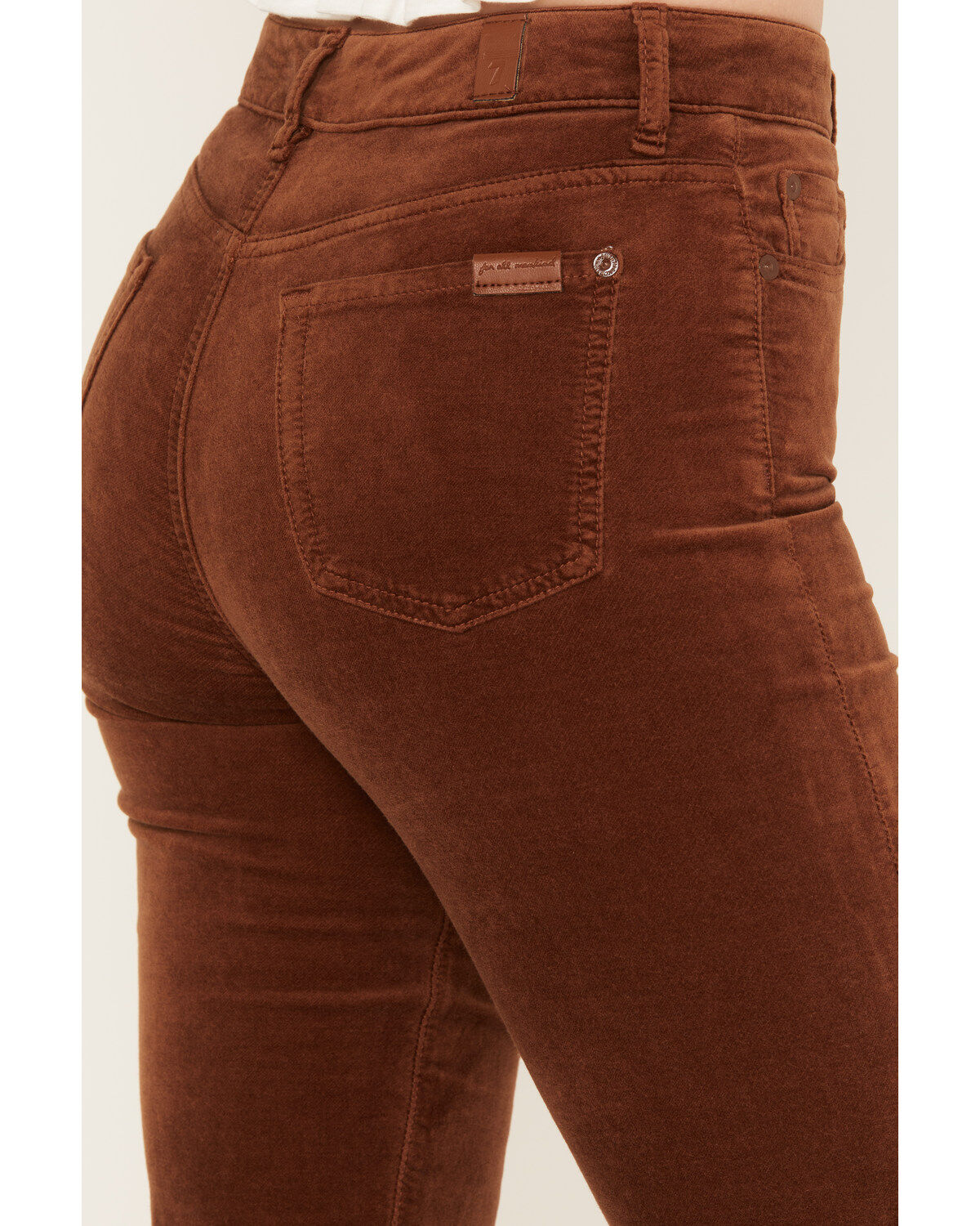 7 For All Mankind Women's High Rise Velvet Lisha Bootcut Jeans