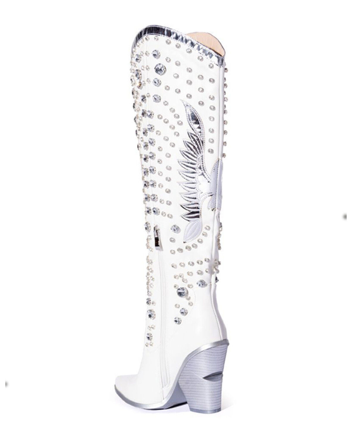 Azalea Wang Women's Upbeat Rhinestone Western Boots - Snip Toe