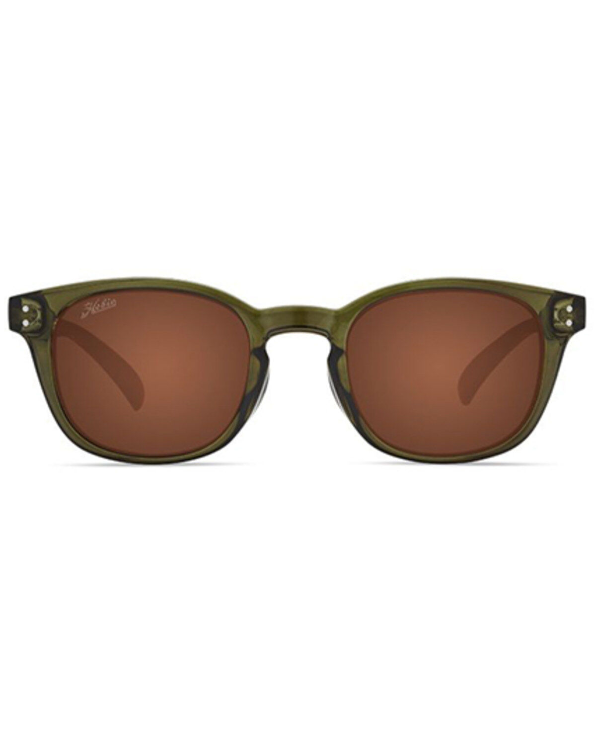 Hobie Wrights Shiny Crystal Olive & Copper Polarized Sunglasses
