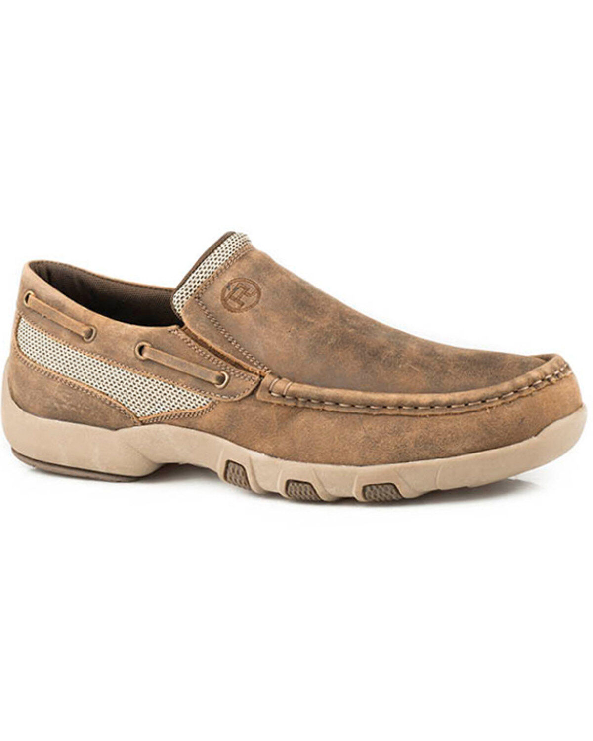 Roper Men's Owen Slip-On Shoes - Moc Toe