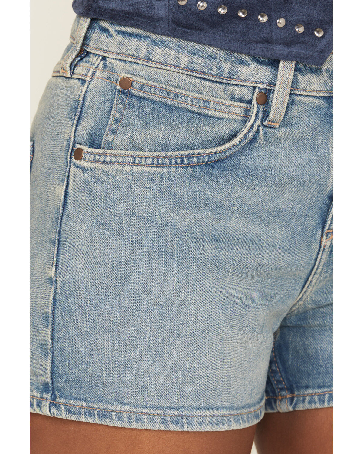 Wrangler Retro Women's Mae Medium Wash Mid Rise Denim Shorts