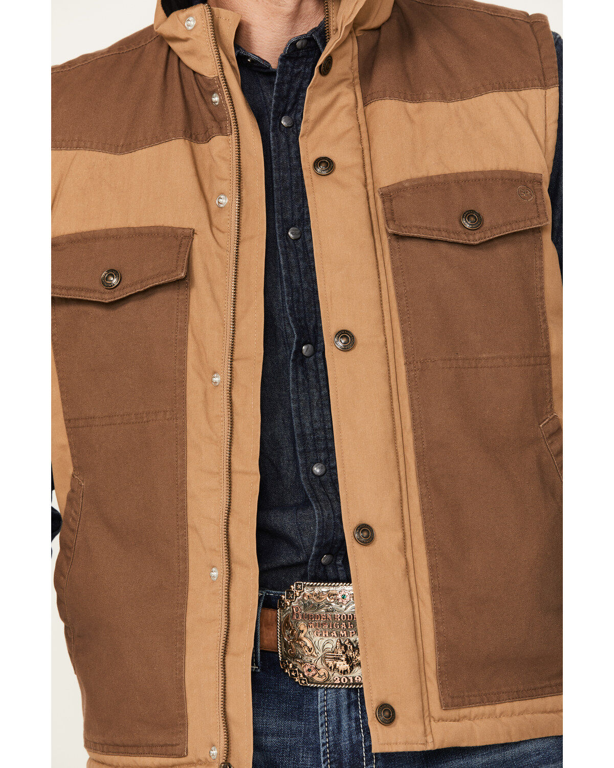 Blue Ranchwear Men's Waxed Canvas Vest