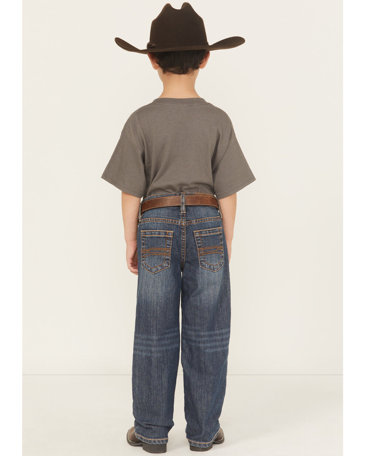 Cody James Little Boys' Wolfstooth Relaxed Bootcut Stretch Denim Jeans