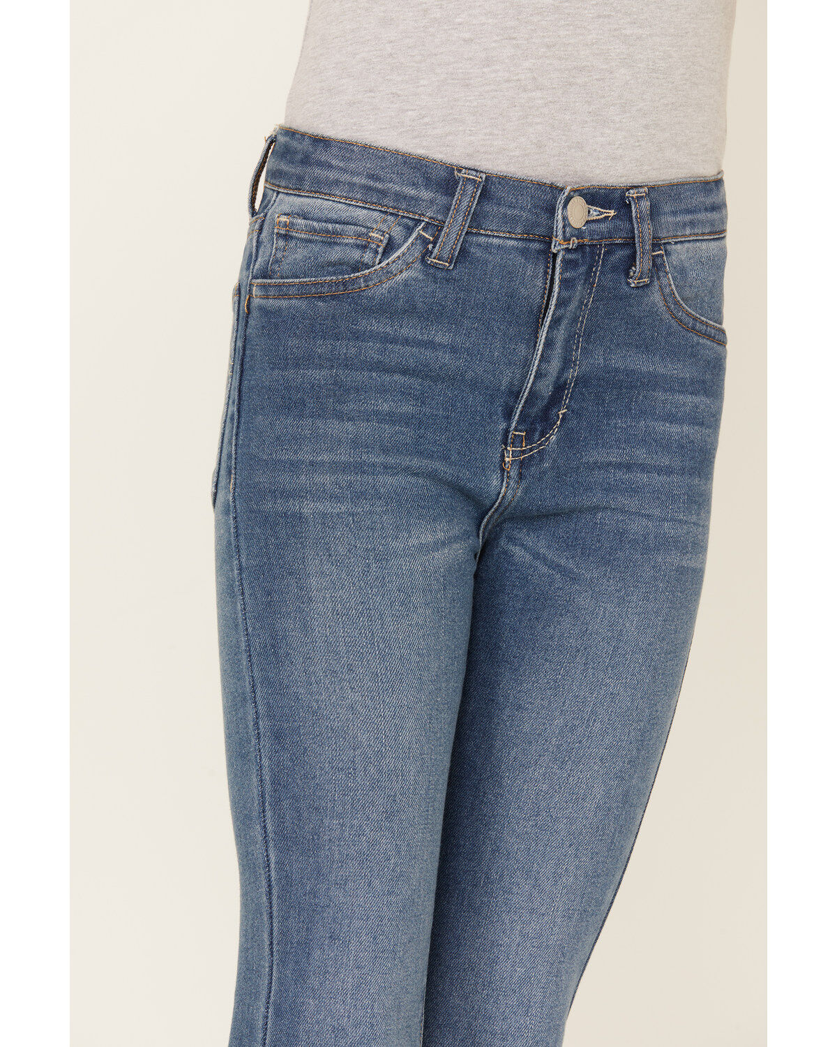 Levi's Girls' Dark Wash High Rise Cropped Flare Jeans
