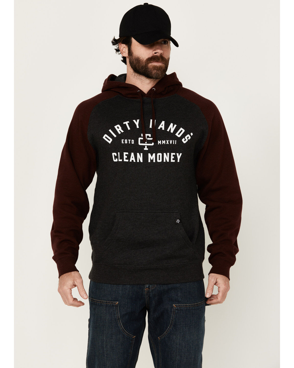 Troll Co Men's 2-Tone Hooded Sweatshirt