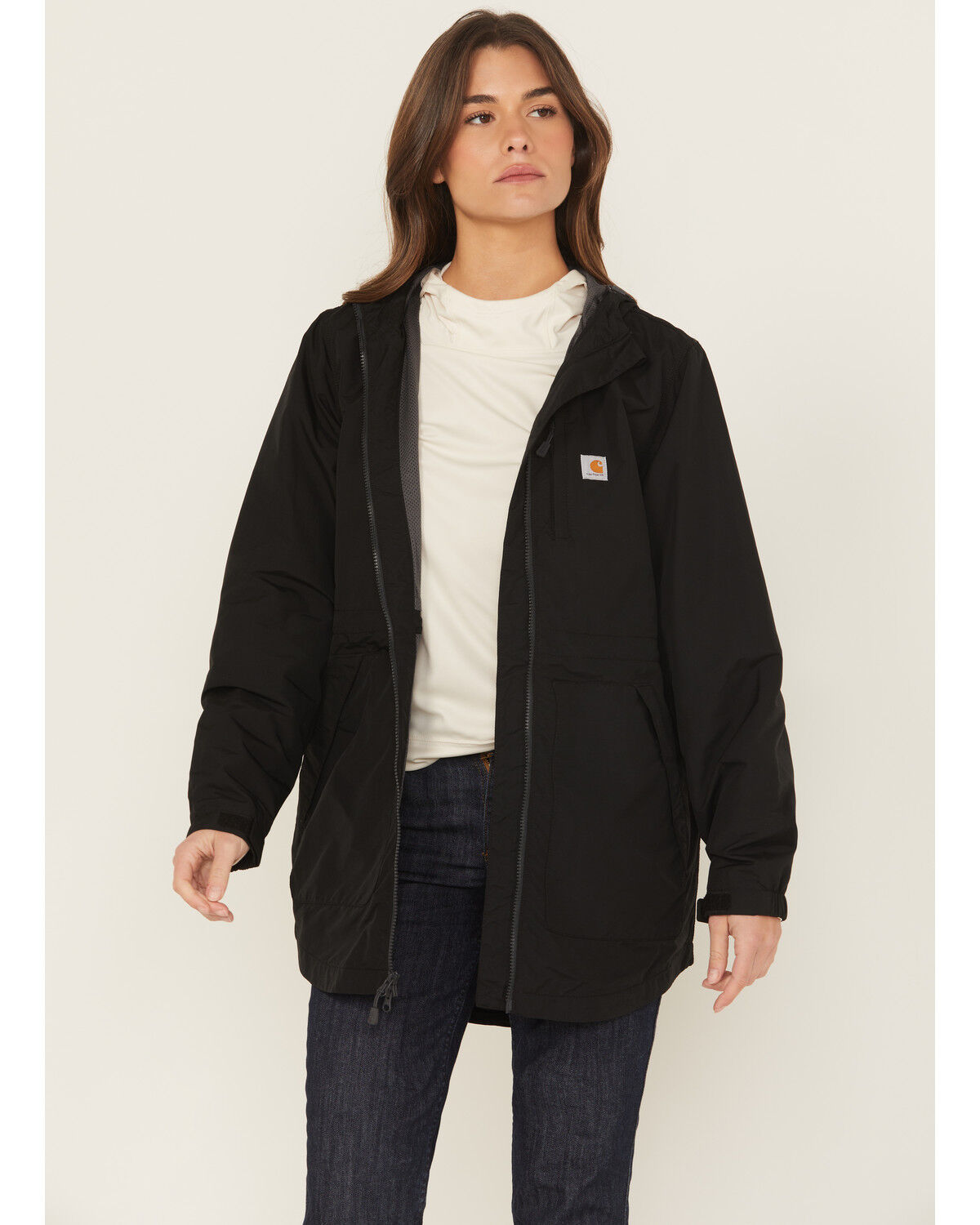 Carhartt Women's Black Rain Defender Nylon Coat