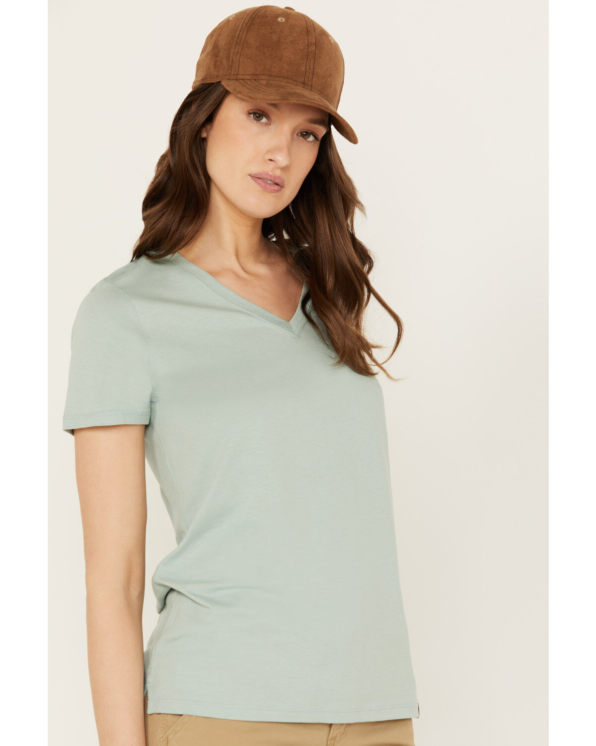 Carhartt Women's Relaxed Fit Lightweight Short Sleeve V Neck T-Shirt