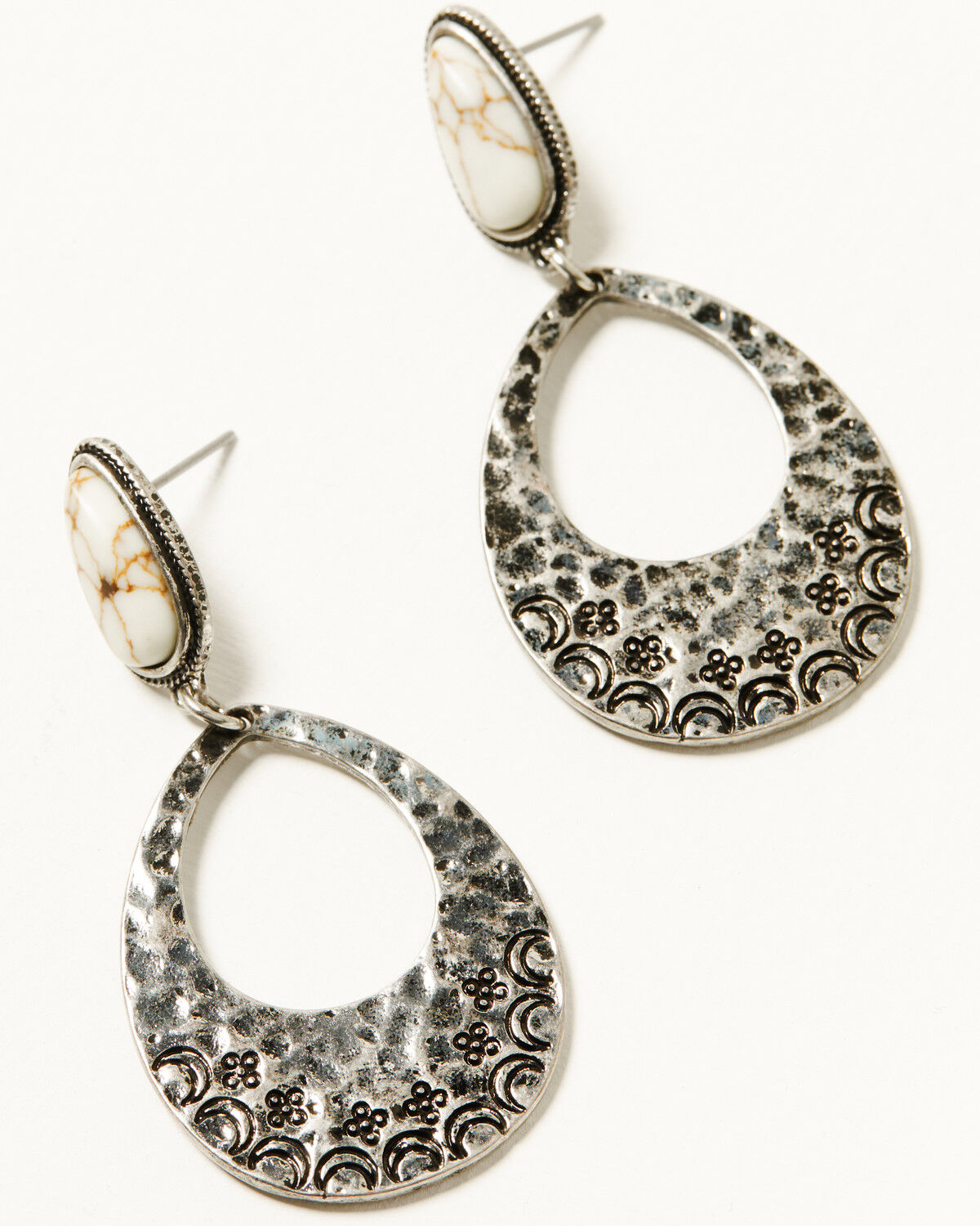 Shyanne Women's Isla Oasis Stamped Teardrop Earrings