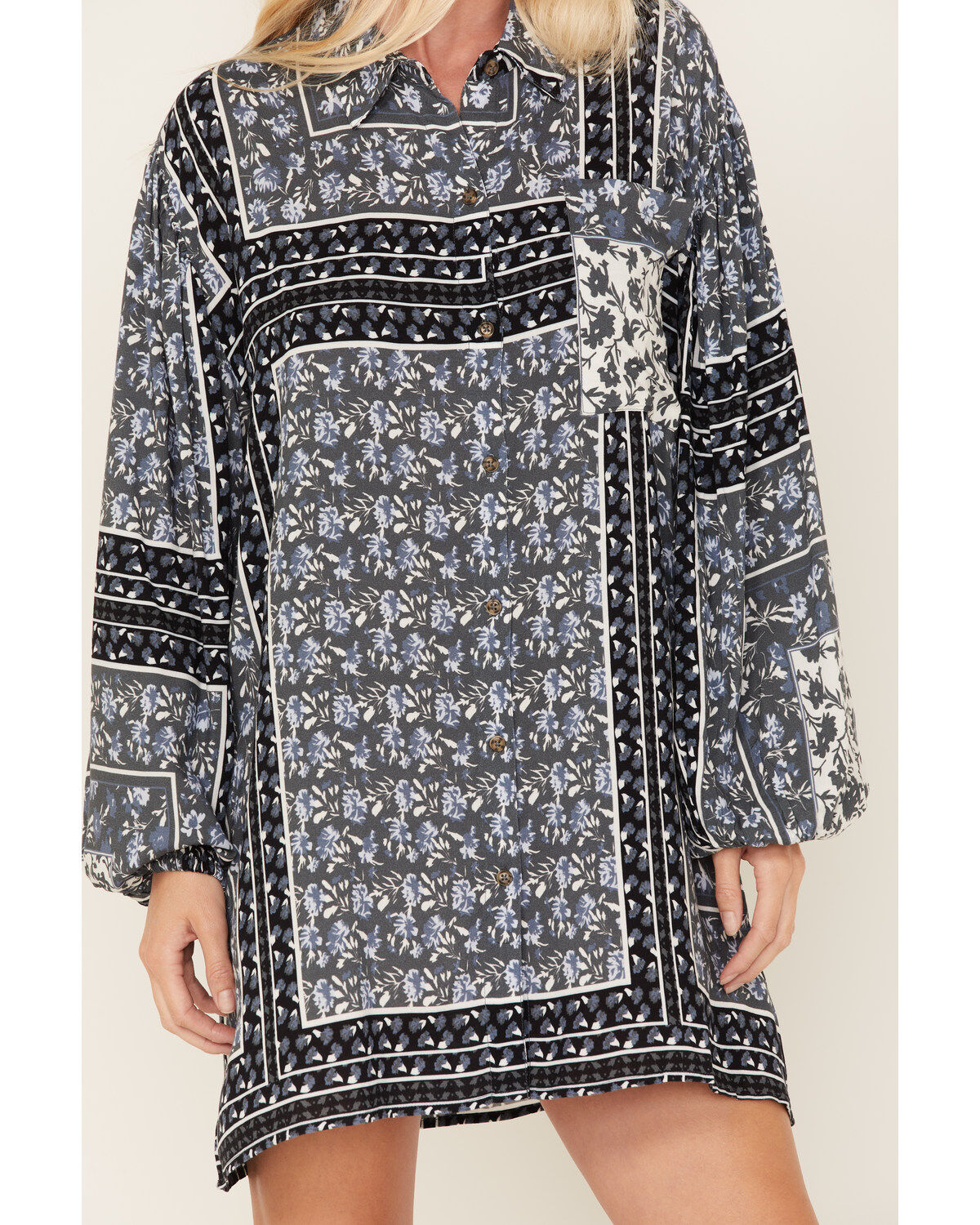 Jen's Pirate Booty Women's Roma Storm Lockhart Floral Print Ruffle Mini Dress