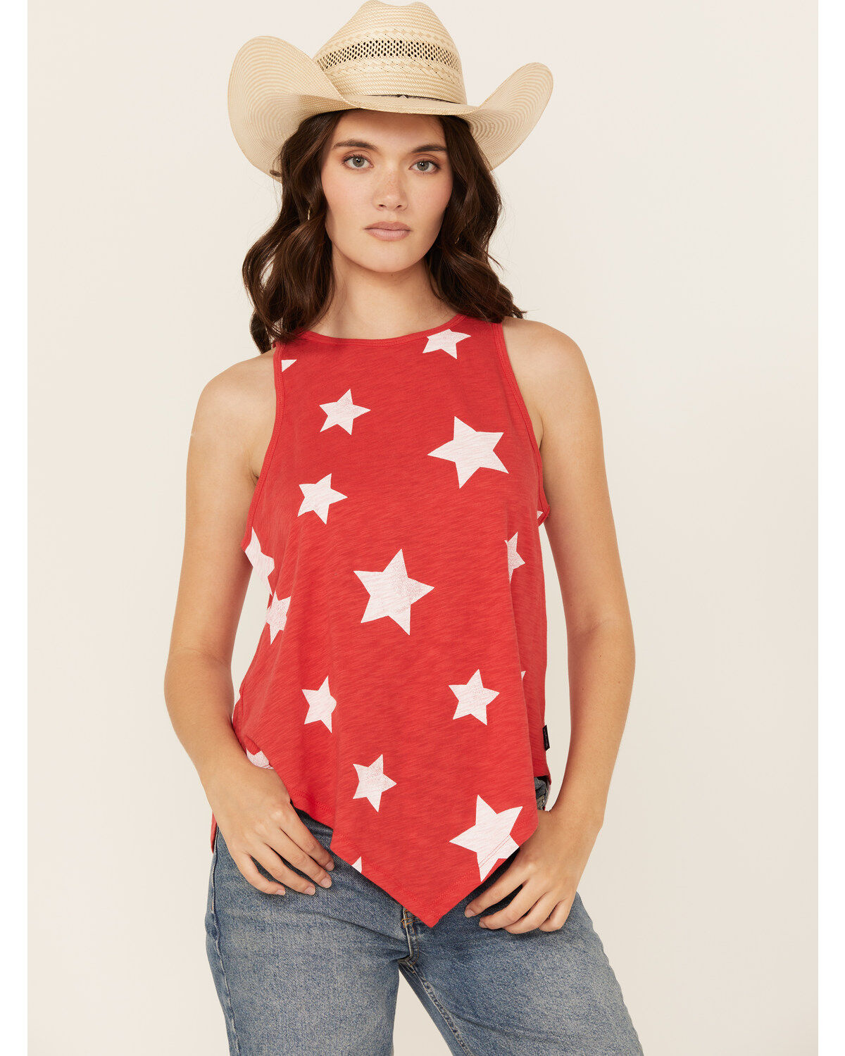 Wrangler Retro Women's Star Bandana Hem Tank