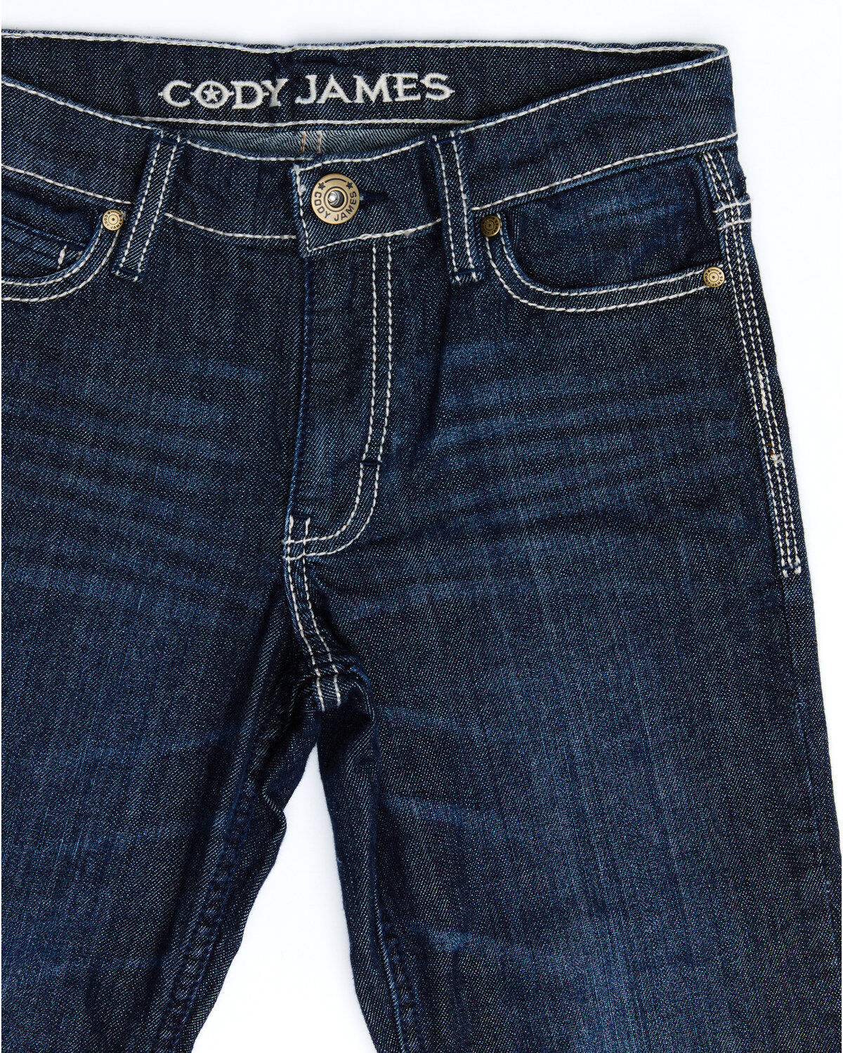 Cody James Boys' Night Hawk Medium Wash Mid Rise Stretch Relaxed Bootcut Jeans