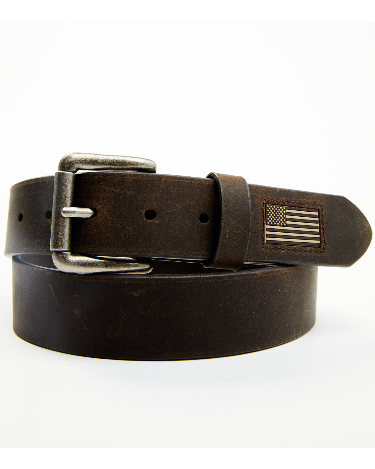 Hawx Men's Flag Tip Casual Leather Belt