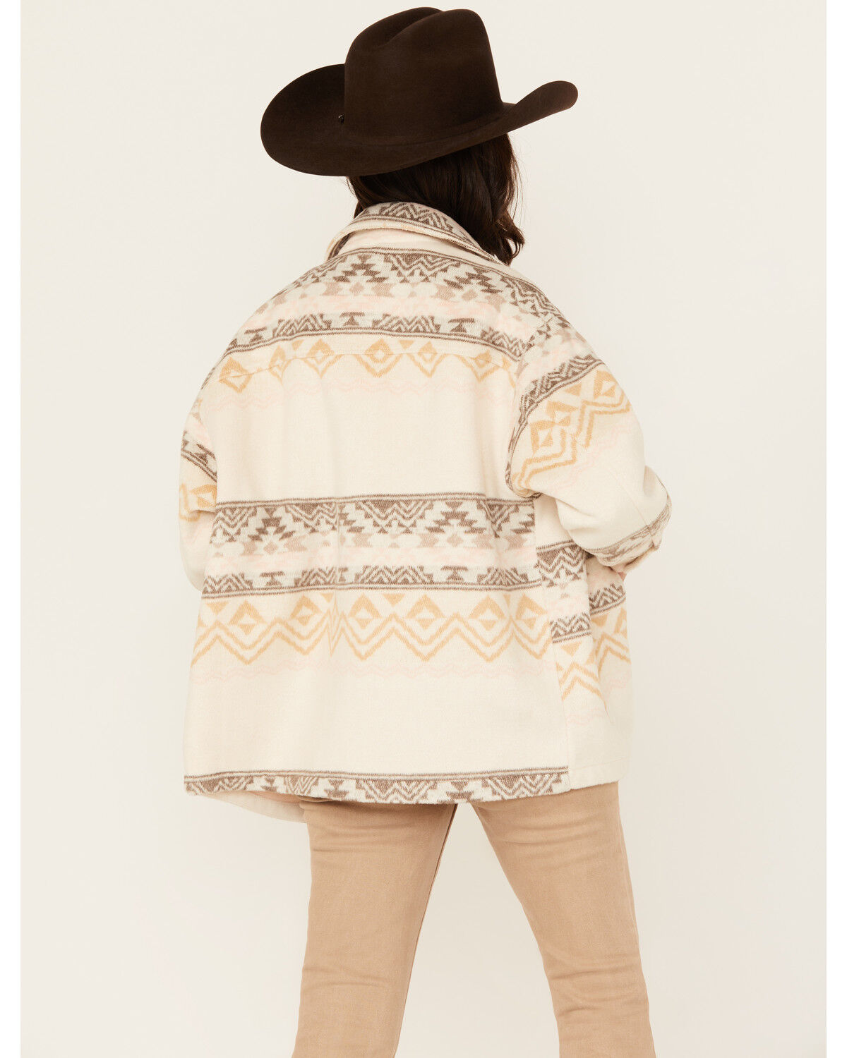 Ashley Women's Southwestern Print Button-Down Shacket