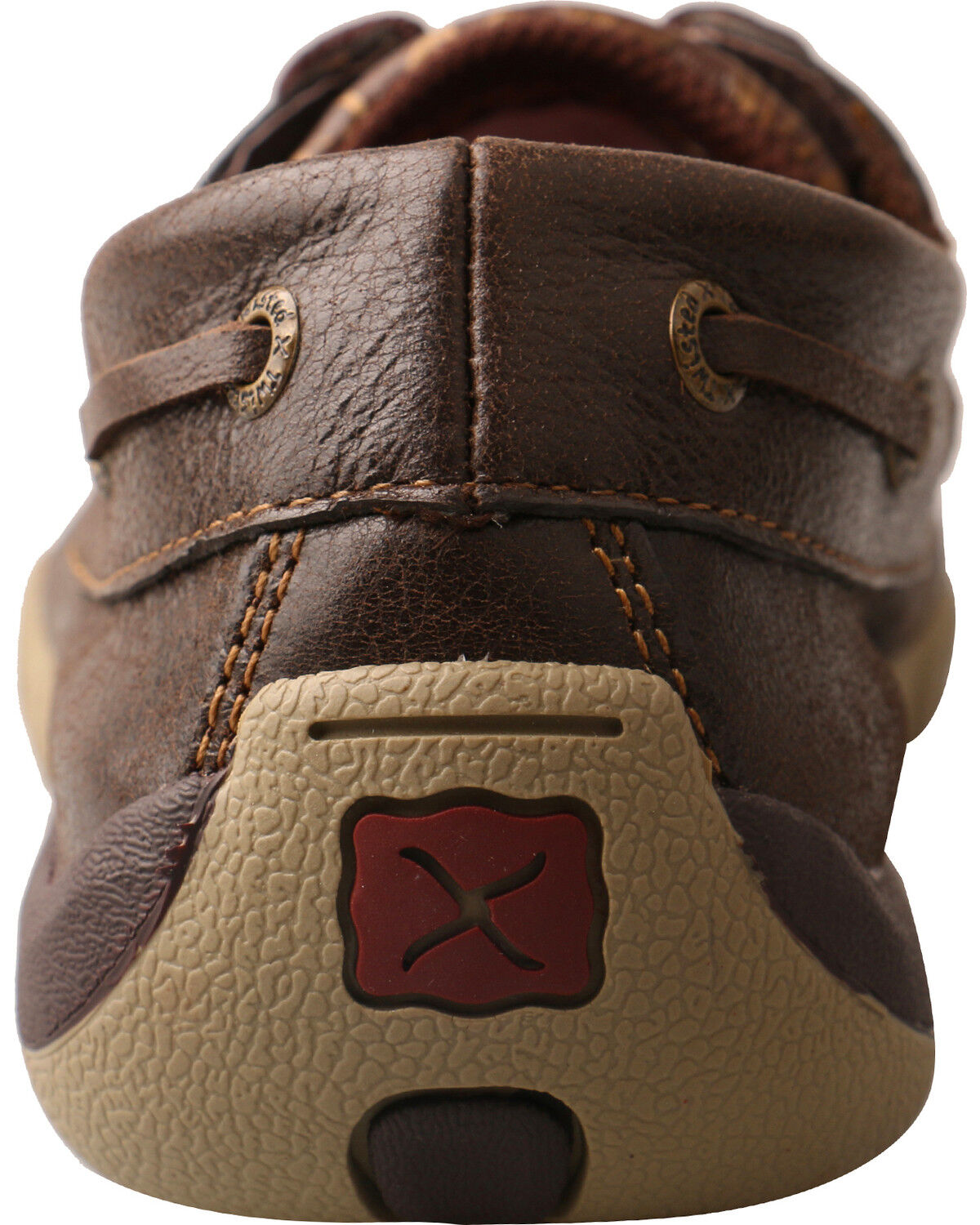 Twisted X Women's Tooled Boat Shoe Driving Mocs