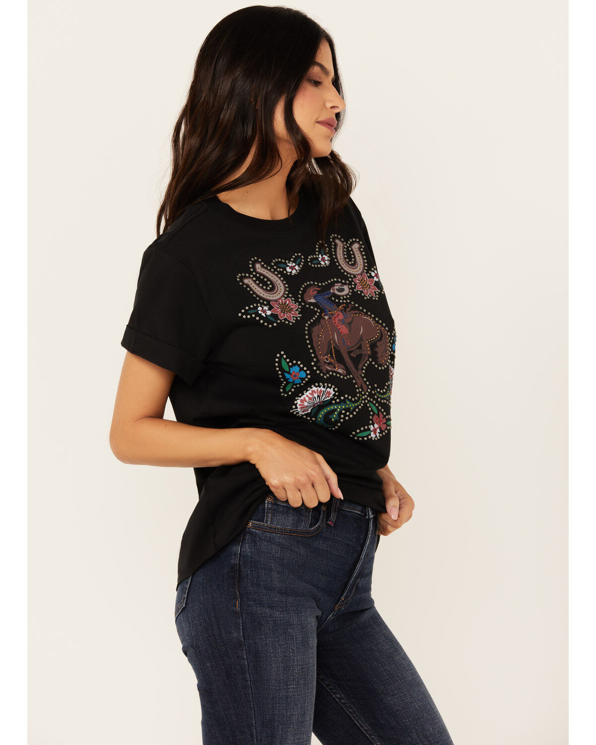 Idyllwind Women's Rowena Nudie Inspired Short Sleeve Graphic Tee